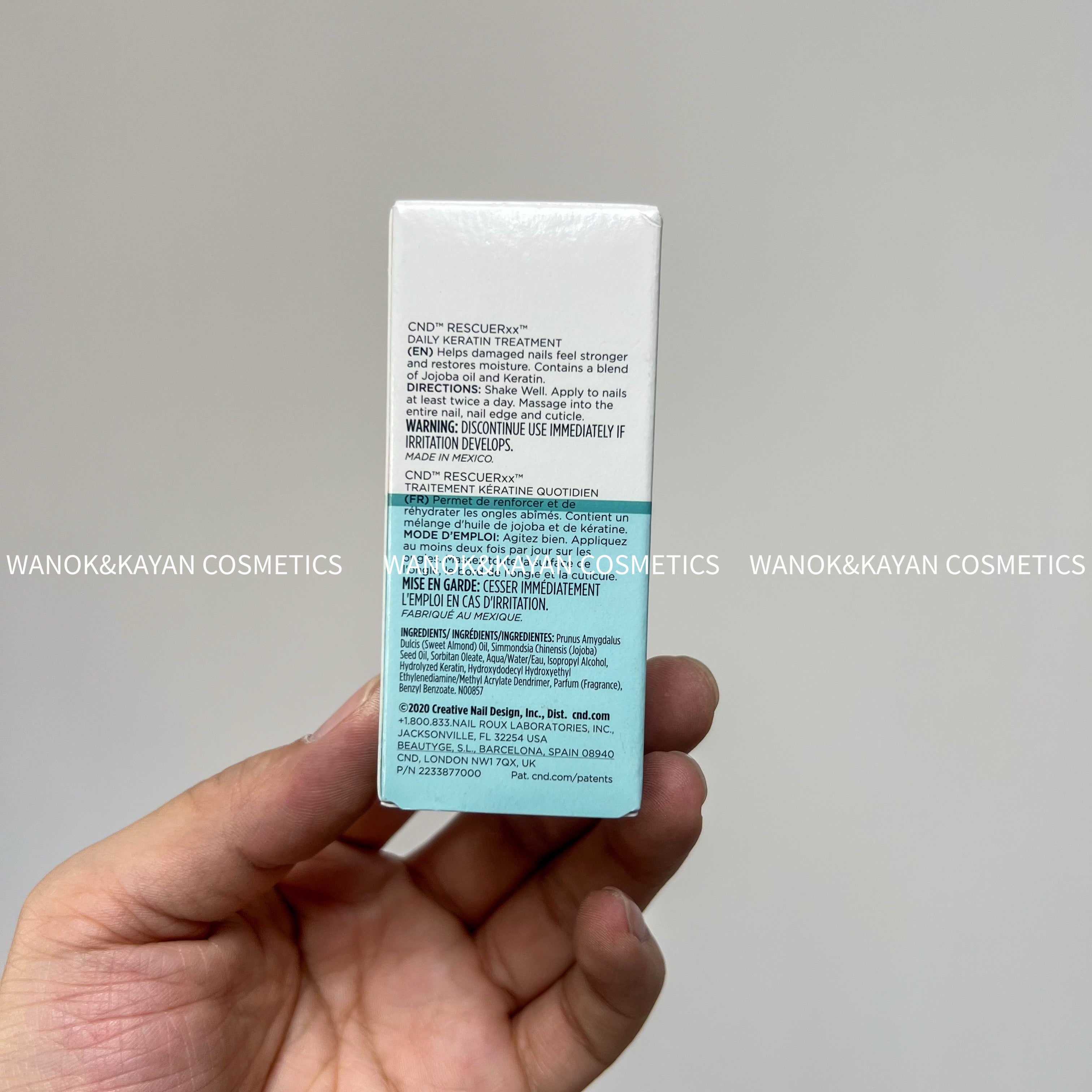 CND Rescue Rxx 15ml 多效護甲油 DAILY KERATIN TREATMENT TRAITEMENT KERATINE QUOTIDIEN