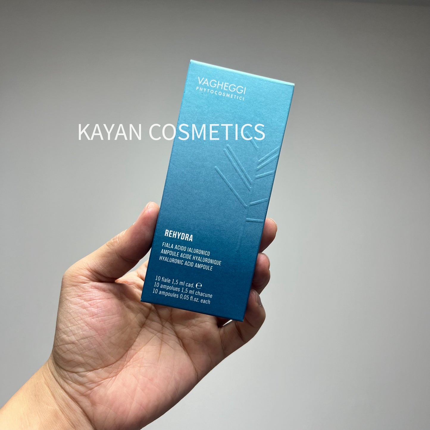 新版 包順豐 意大利 VAGHEGGI 韻姿  REHYDRA B5保濕精華素1.5ml*10支 REHYDRA HYALURONIC ACID AMPOULE