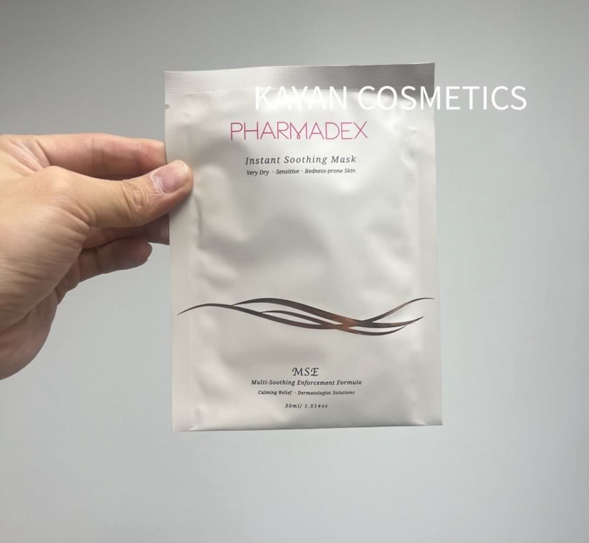 包順豐 正貨 Pharmadex 降紅修復補水面膜嫩膚細毛孔 多重舒緩嫩肌乳液面膜  Instant Soothing mask 30ml退紅神奇面膜 矽針面膜