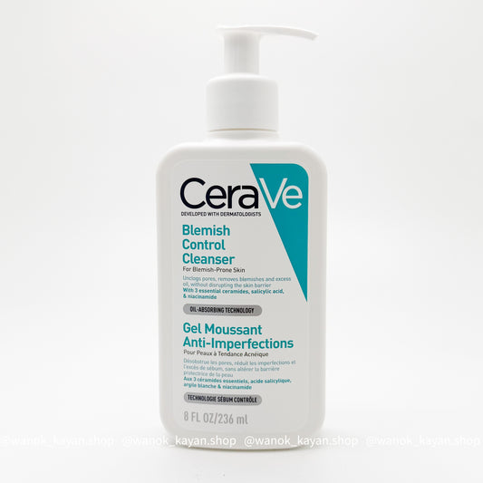 CeraVe  適樂膚 2%水楊酸潔面啫喱 淨膚白泥抗粉痘潔面露 Blemish Control Cleanser 236ml CeraVe 適敏膚