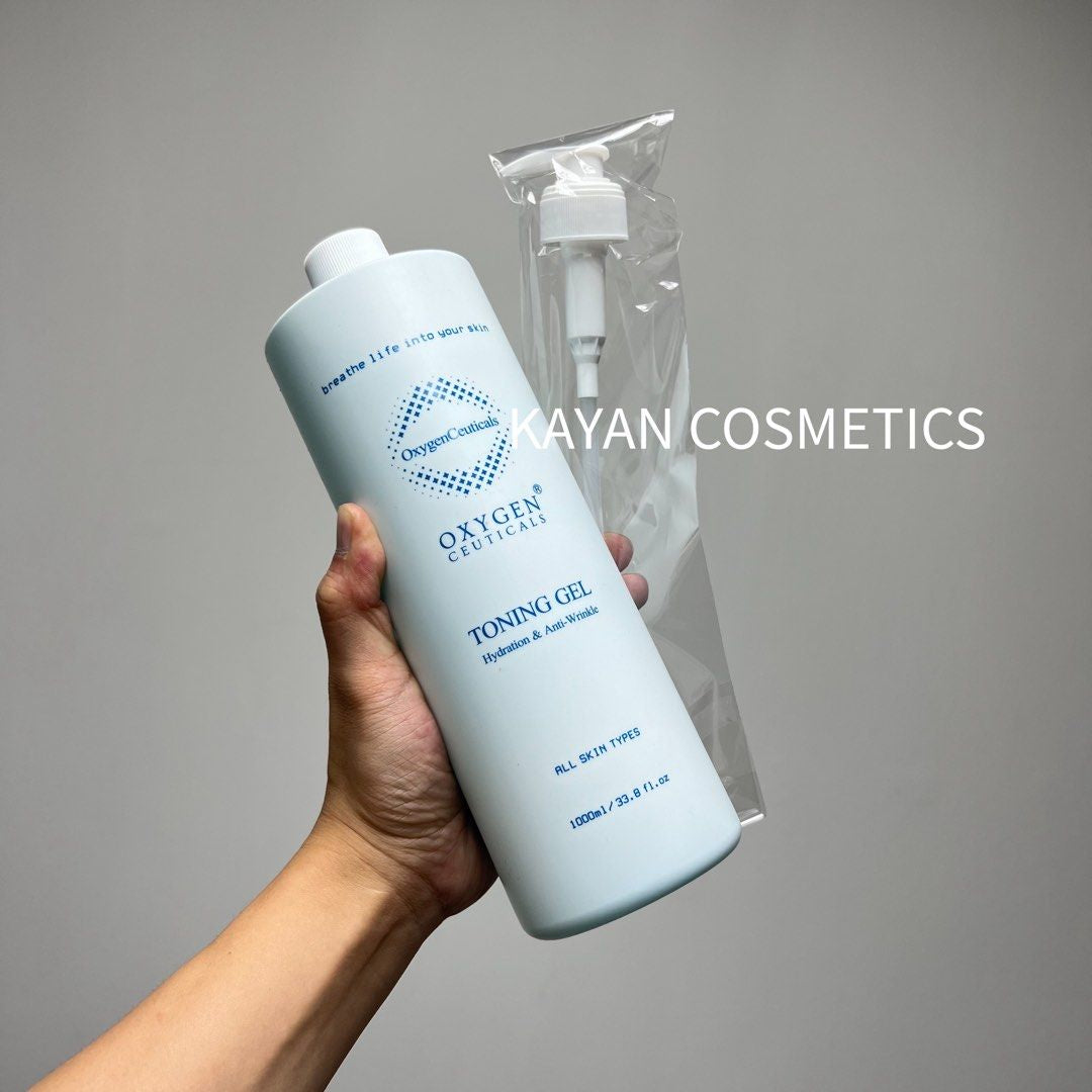 包順豐 韓國 OxygenCeuticals Toning gel 啫哩爽膚精華 水油平均爽膚啫喱 TONING GEL 1000ml