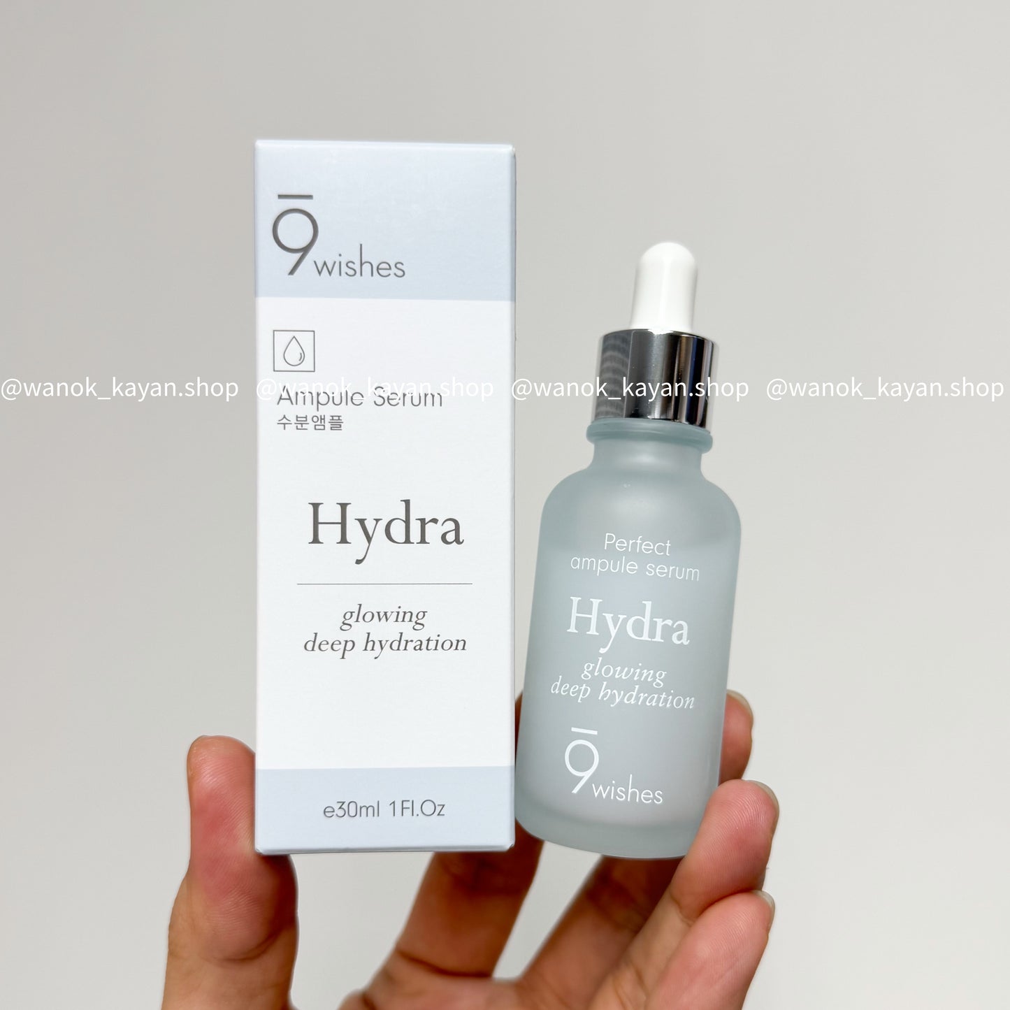 包順豐 9wishes Hydra Ampoule Serum 深層補水安瓶精華 30ml Perfect ampule serum Hydra glowing deep bydration