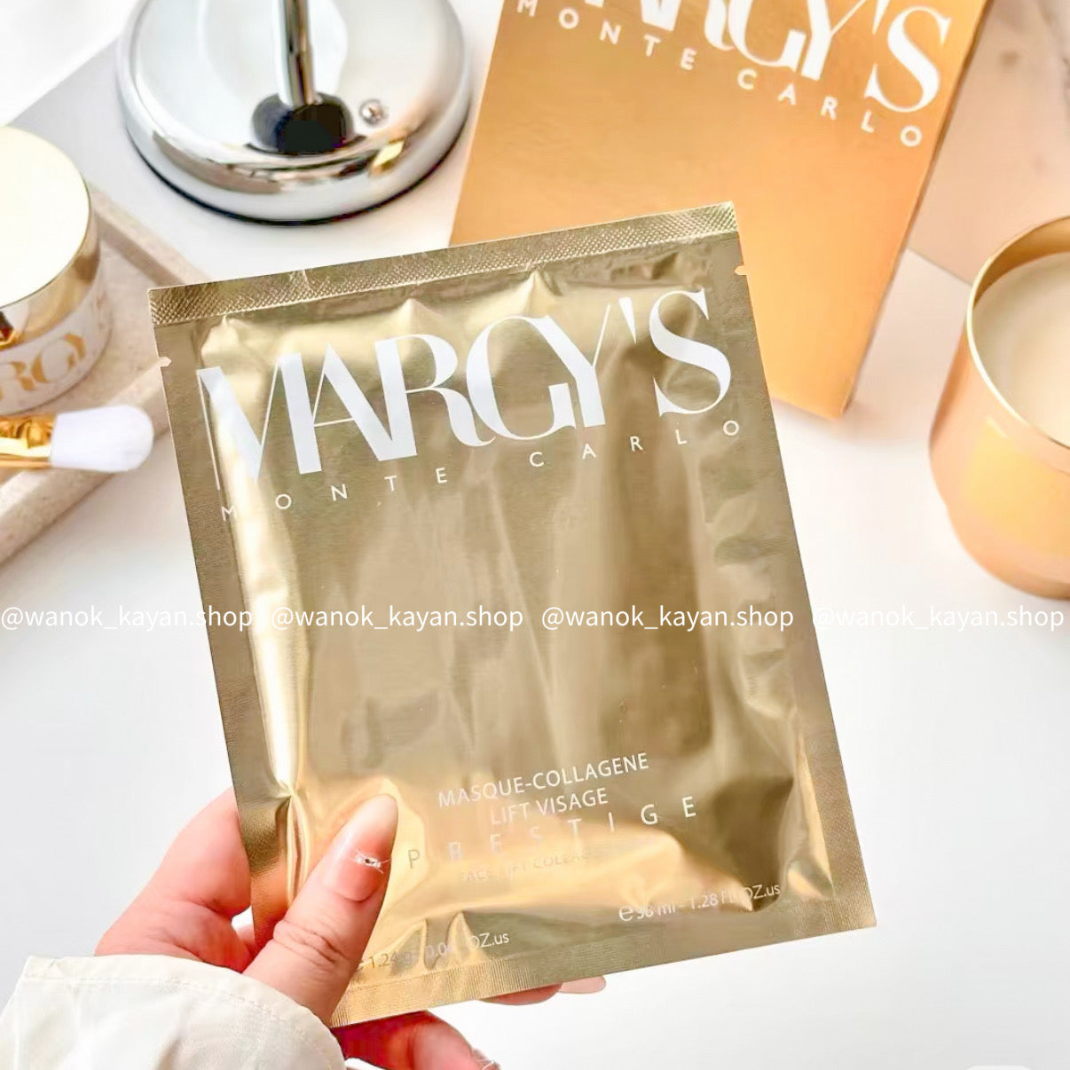 Margy's Monte Carlo 金裝膠原蛋白臉部提升緊緻面膜 Face Lift Collagen Mask  1盒3片