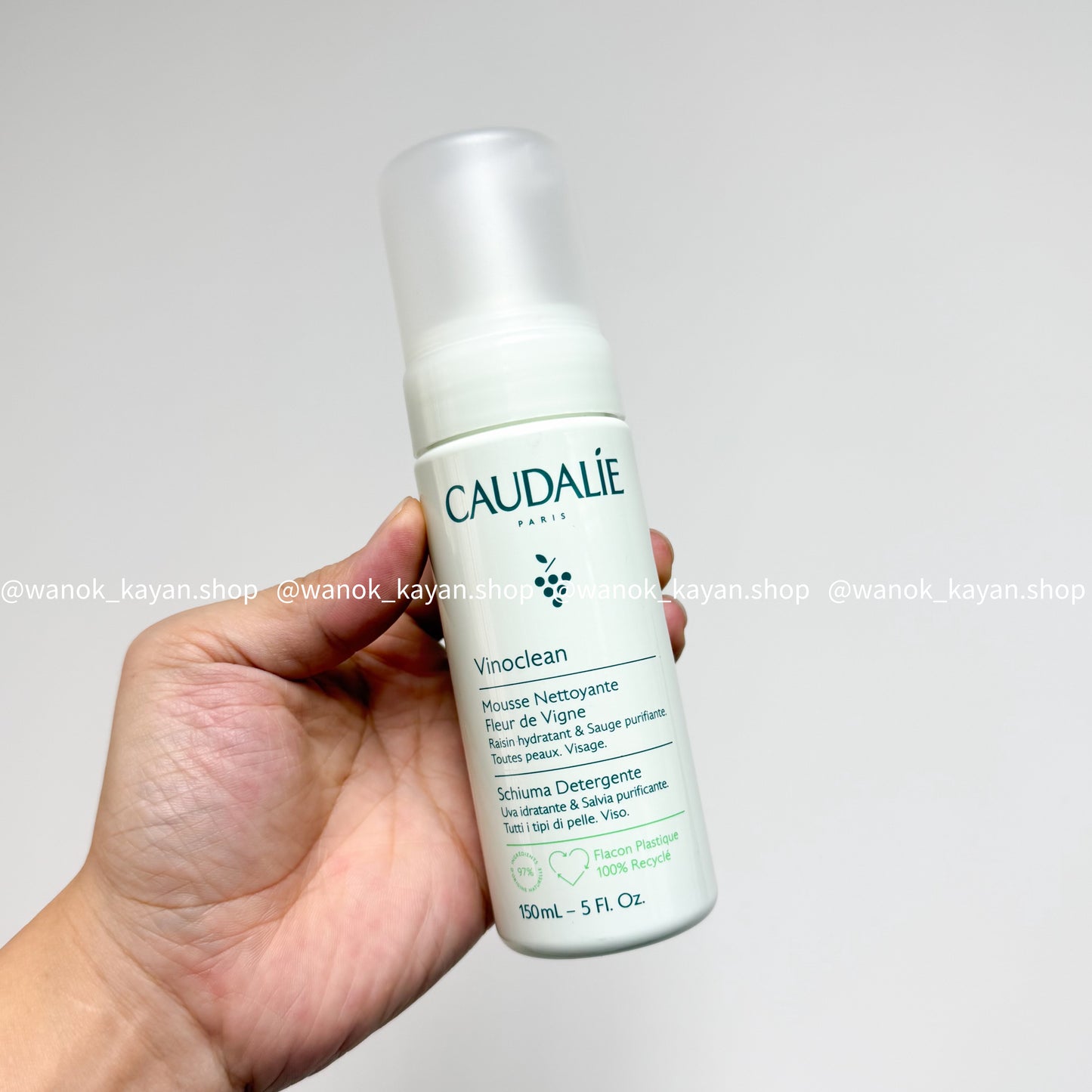 包順豐 Caudalie Vinoclean 葡萄籽潔面泡沫 150ml Vinoclean
Mousse Nettoyante
Fleur de Vigne