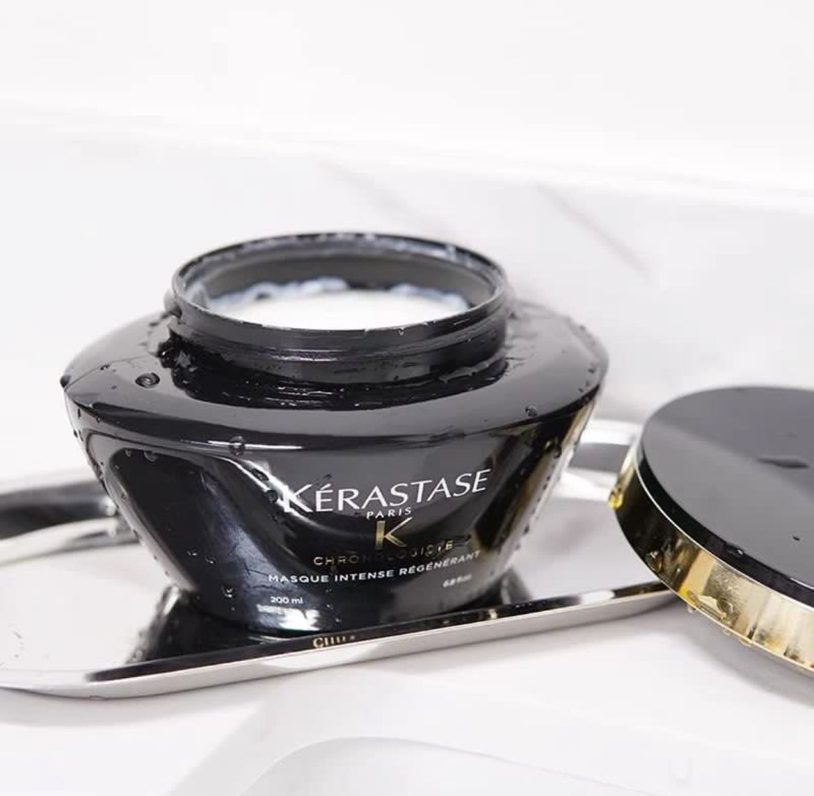 包順豐 新版 KERASTASE 卡詩 逆時光至臻修護髮膜 黑鑽凝時鑰源髮膜魚子醬髮膜 200ml KERASTASE  K CHRONOLOGISTE MASQUE INTENSE REGENERANT