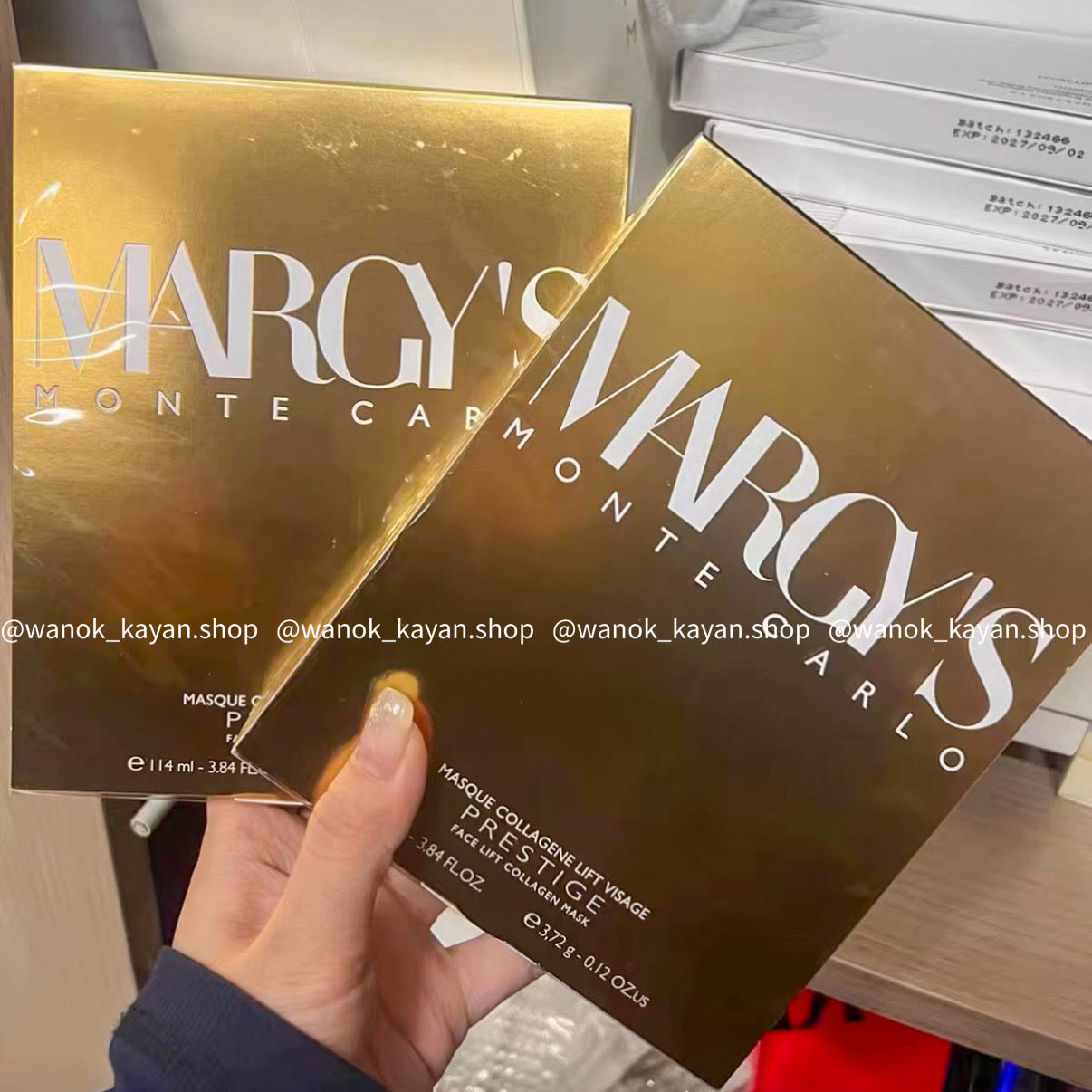 Margy's Monte Carlo 金裝膠原蛋白臉部提升緊緻面膜 Face Lift Collagen Mask  1盒3片
