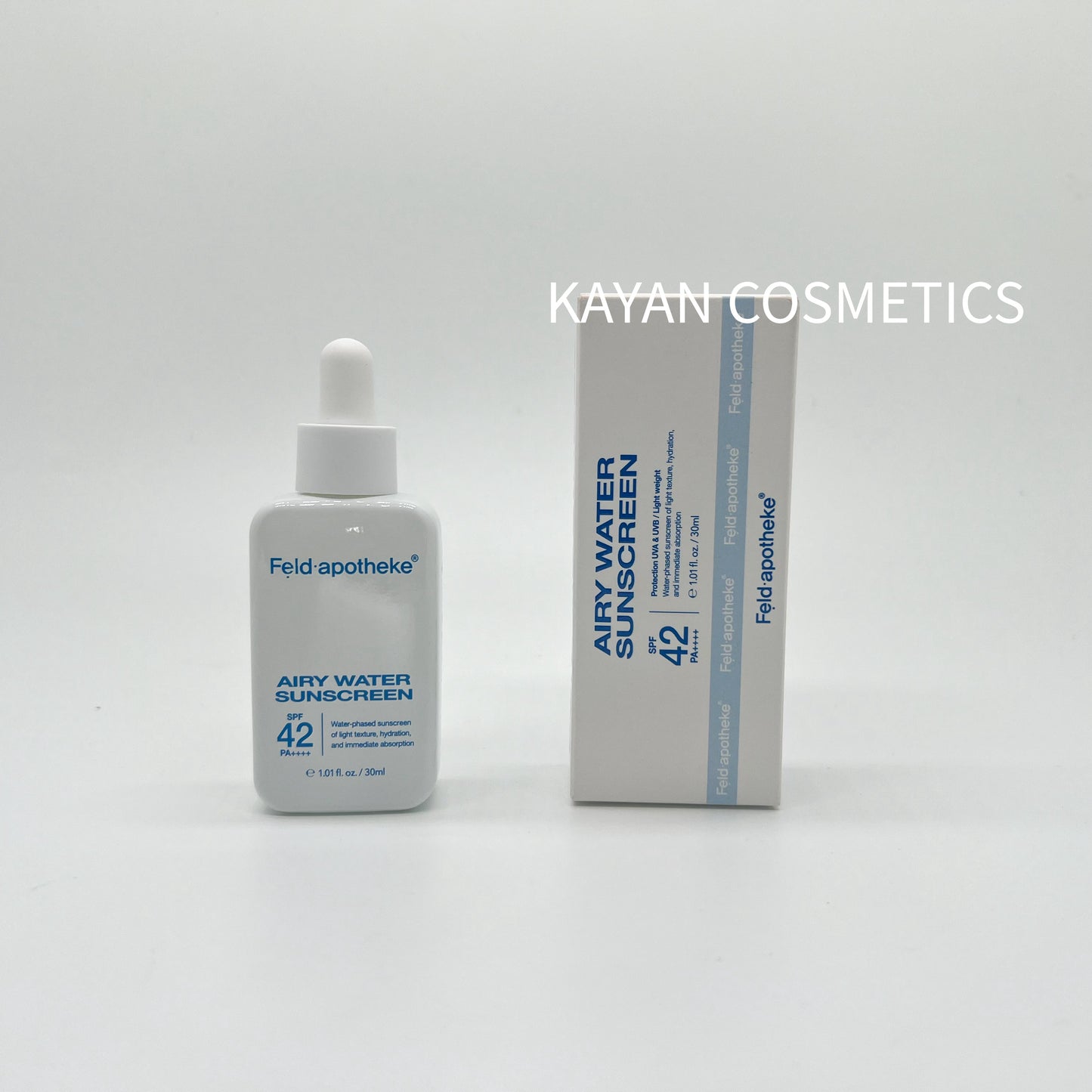 包順豐 韓國 feldapotheke 斐得藥芳  保濕安瓶防曬精華 安瓶防曬小奶瓶SPF42 PA++++37ml 水感 Luftig Wasser Sonnenschutz Feld.apotheke Feld apotheke