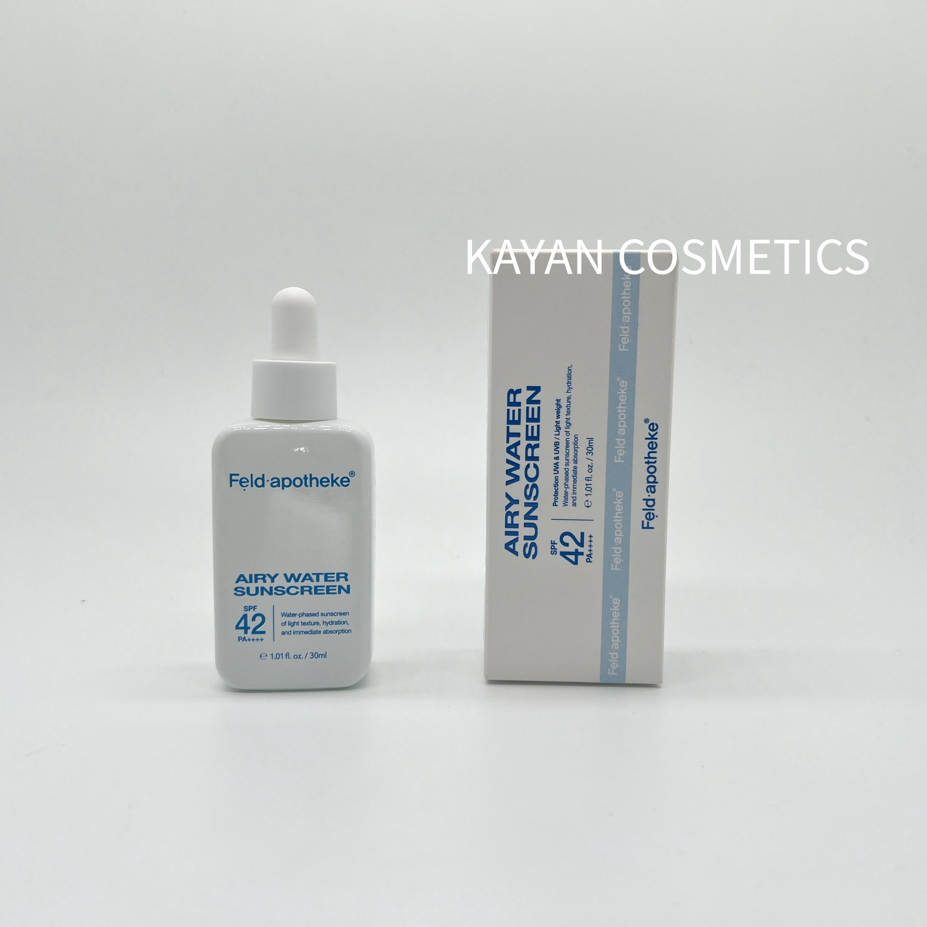 Feld.apotheke 保濕安瓶防曬精華 安瓶防曬小奶瓶SPF42 PA++++37ml 水感 Luftig Wasser Sonnenschutz