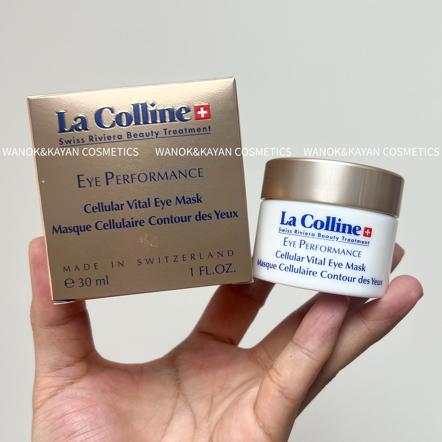 包順豐 瑞士 La colline 科麗妍 眼膜30ml EYE PERFORMANCE Cellular Vital Eye Mask Meque Celularta Entou de Ven
