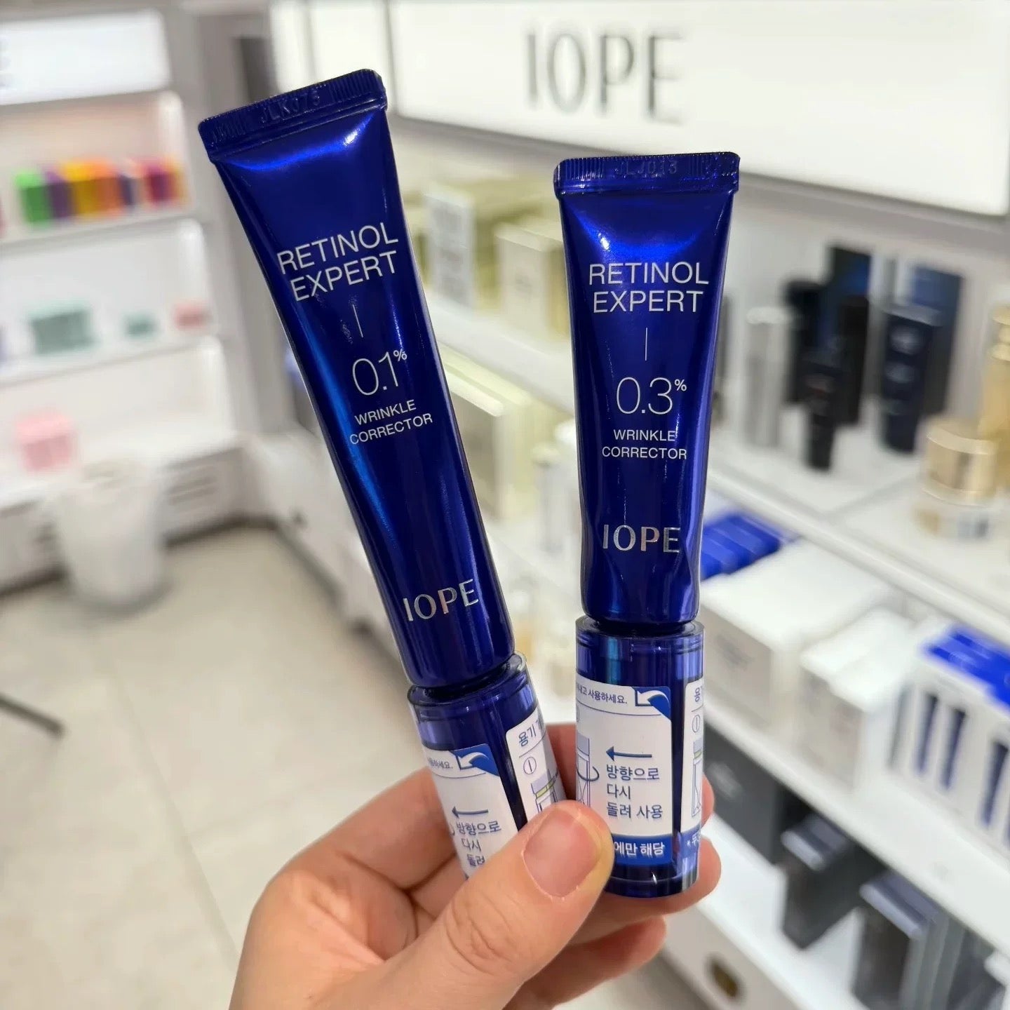 IOPE Retinol Expert 0.1%  30ml 和 0.3% 皺紋修正精華 20ml Wrinkle Corrector