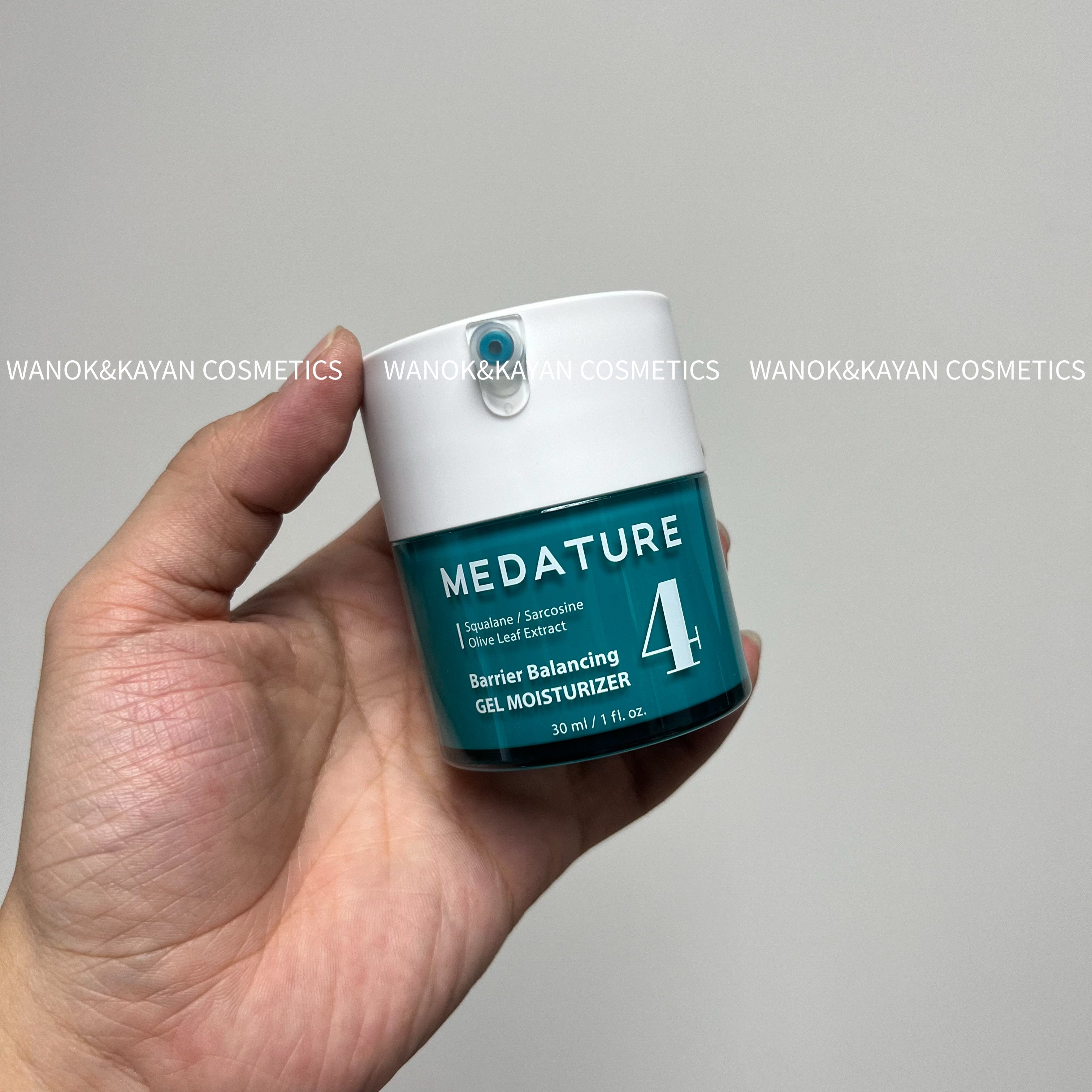 Medature 平衡水凝霜色修面霜修護 30ml MEDATURE Squalane / Sarcosine Olive Leaf Extract Barrier Balancing GEL MOISTURIZER 4