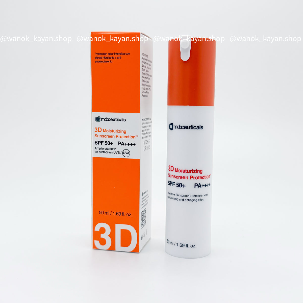 md:ceuticals 3D純物理防曬霜SPF50+50ml  3D Moisturizing Sunscreen Protection SPF50+