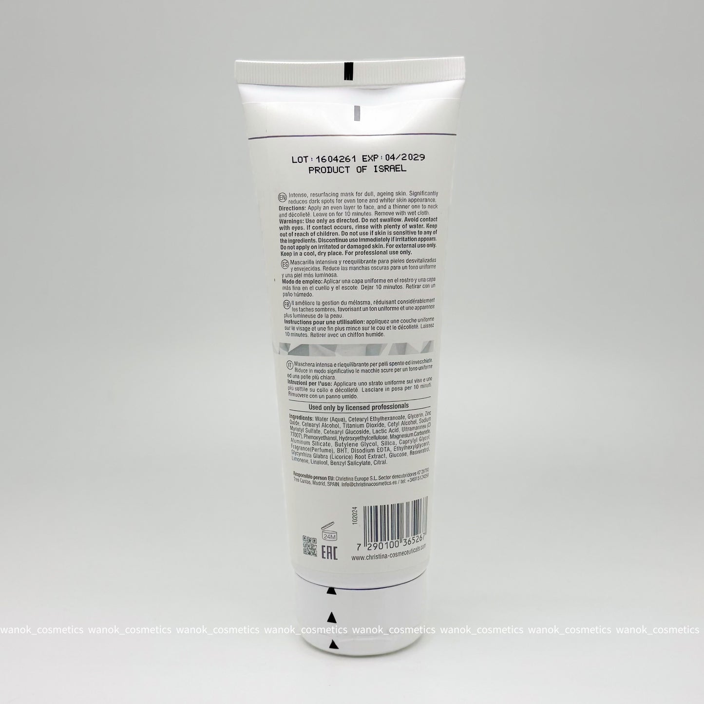 Christina  Illustrious（璀璨/亮澤）系列4 號亮澤面膜 Illustrious Mask 250ml 璀璨4號 水感透白面膜