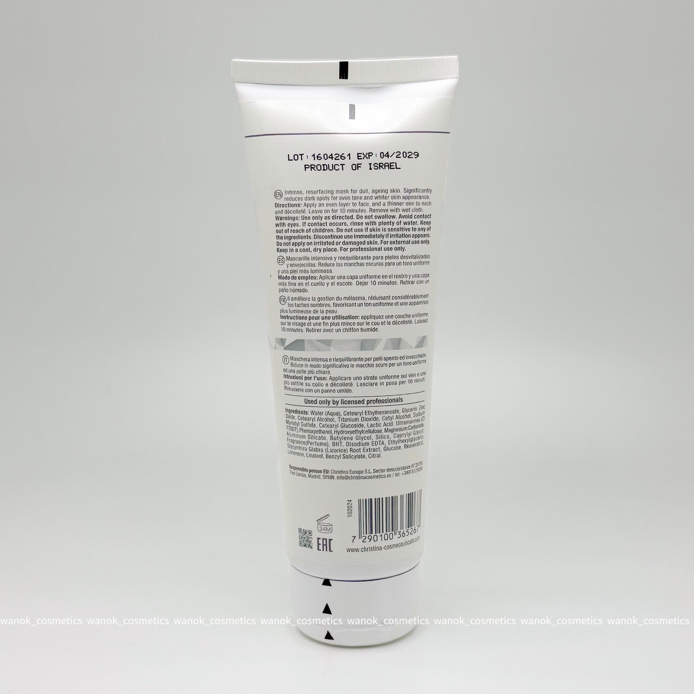 Christina  Illustrious 4 號亮澤面膜 Illustrious Mask 250ml 璀璨4號 水感透白面膜