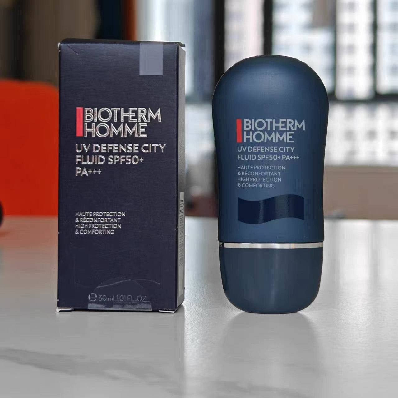 碧兒泉  Biotherm Homme 男士排毒防曬霜（UV Defense City Fluid SPF50+ PA+++