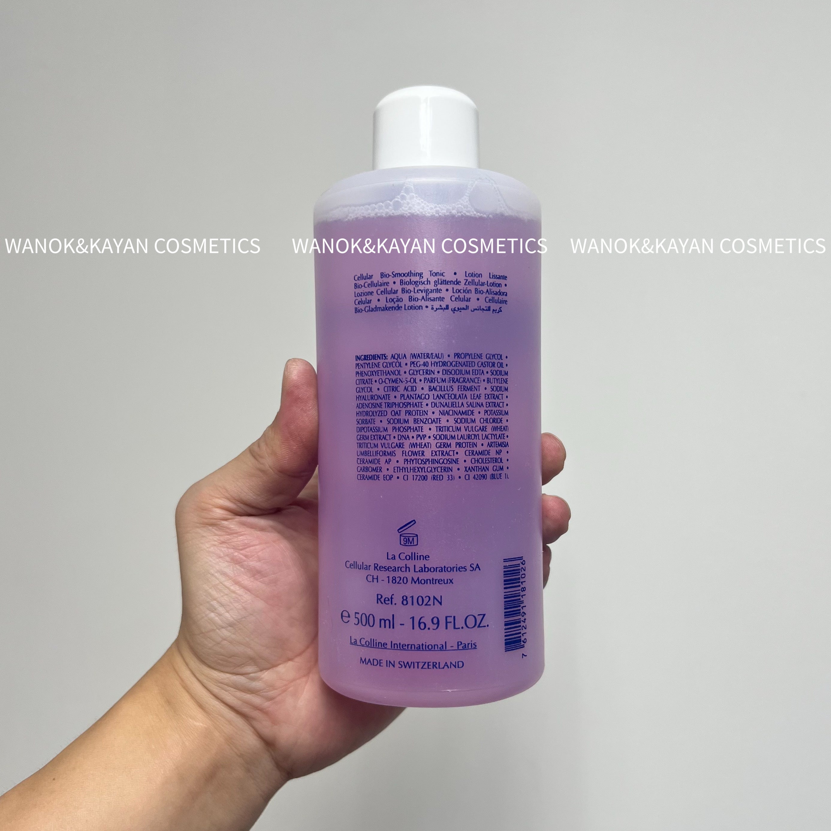 La colline 活細胞生機柔采醒膚水 舒柔生肌水 500ml ACTIVE CLEANSING Cellular Bio-Smoothing Tonic Lotion Lissante Bio-Cellulaire
