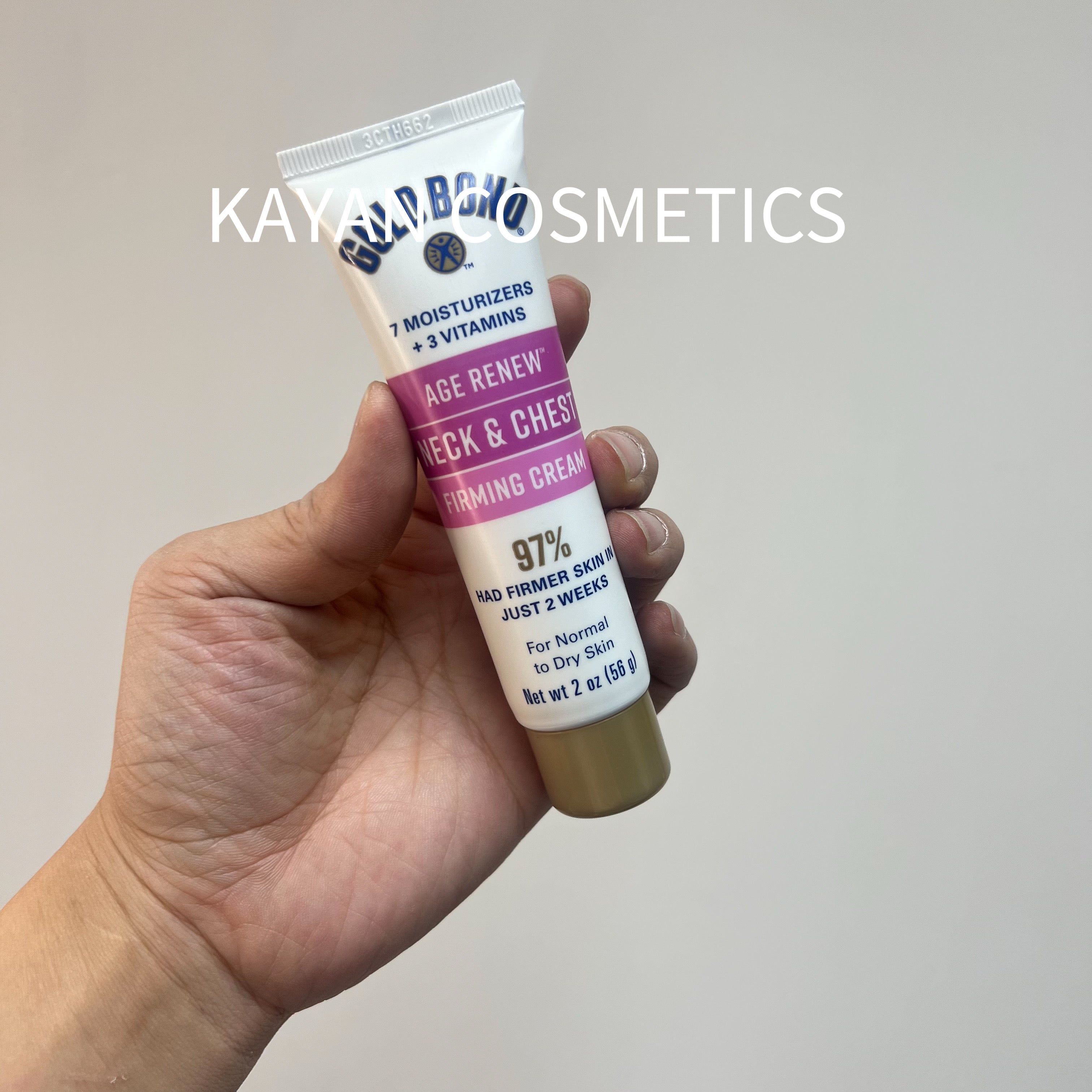 Gold bond 抗皺緊致頸霜淡化頸紋胸部護理保濕護頸霜 56g  AGE RENEW  NECK & CHEST FIRMING CREAM