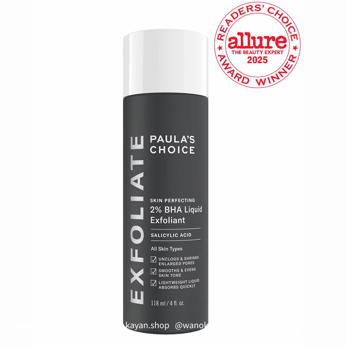 Paula's Choice 2%水楊酸煥彩精華液118ml 面部煥採祛痘收縮毛孔去閉口 SKIN PERFECTING 2% BHA Liquid Exfoliant