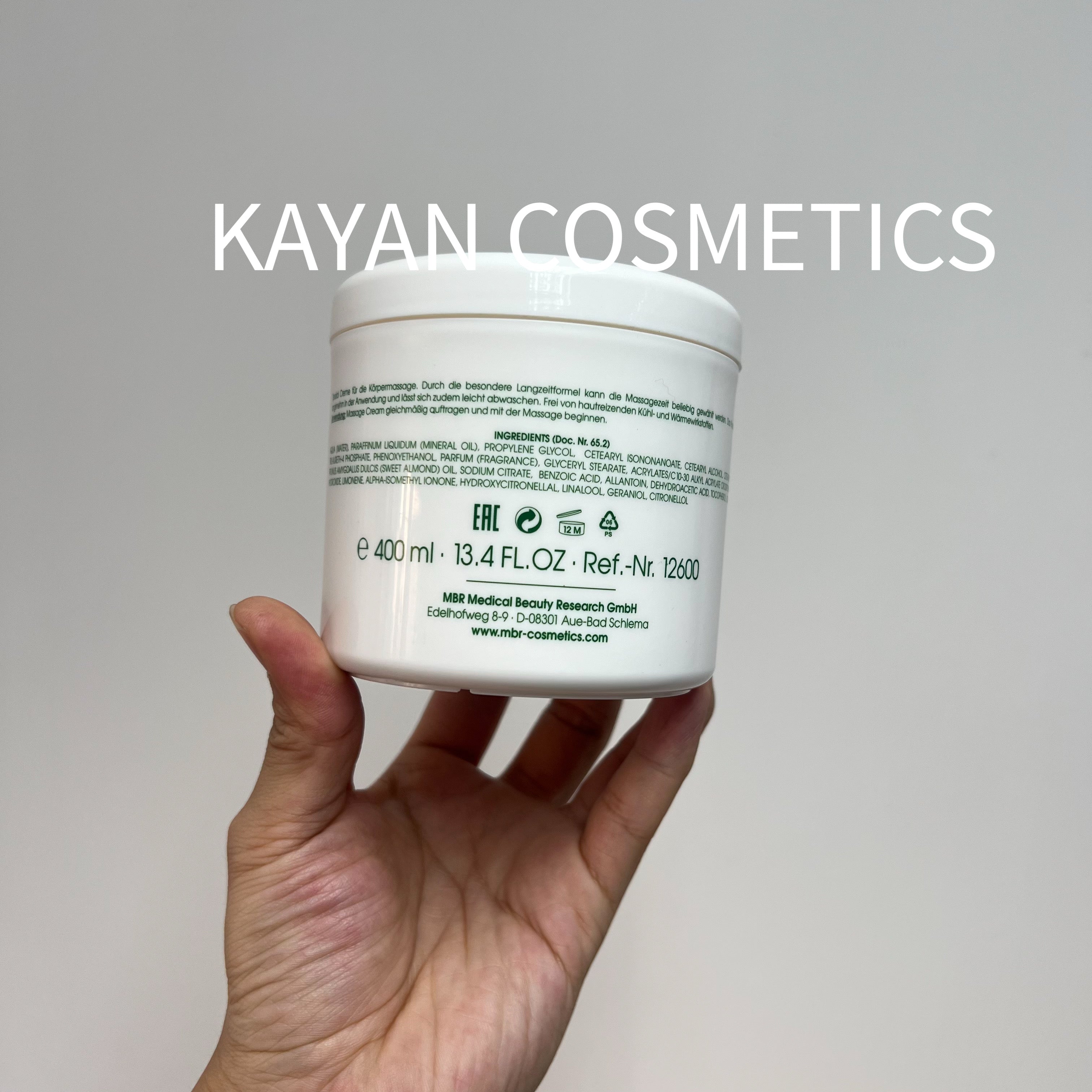 MBR MedicalBeauty Research MBR 按摩膏 400ml Hautpflege an der Grenze zur Medizin Massage Cream
