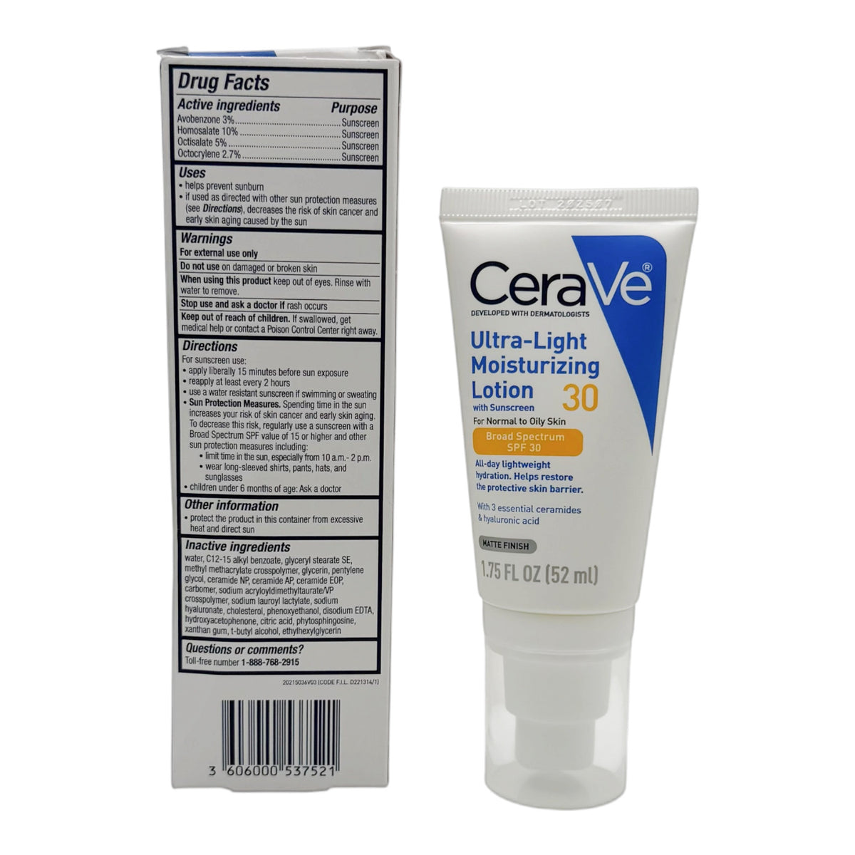 CeraVe 超輕盈保濕防曬乳液 52ml CeraVe Ultra-Light Moisturizing Lotion SPF 30 適樂膚