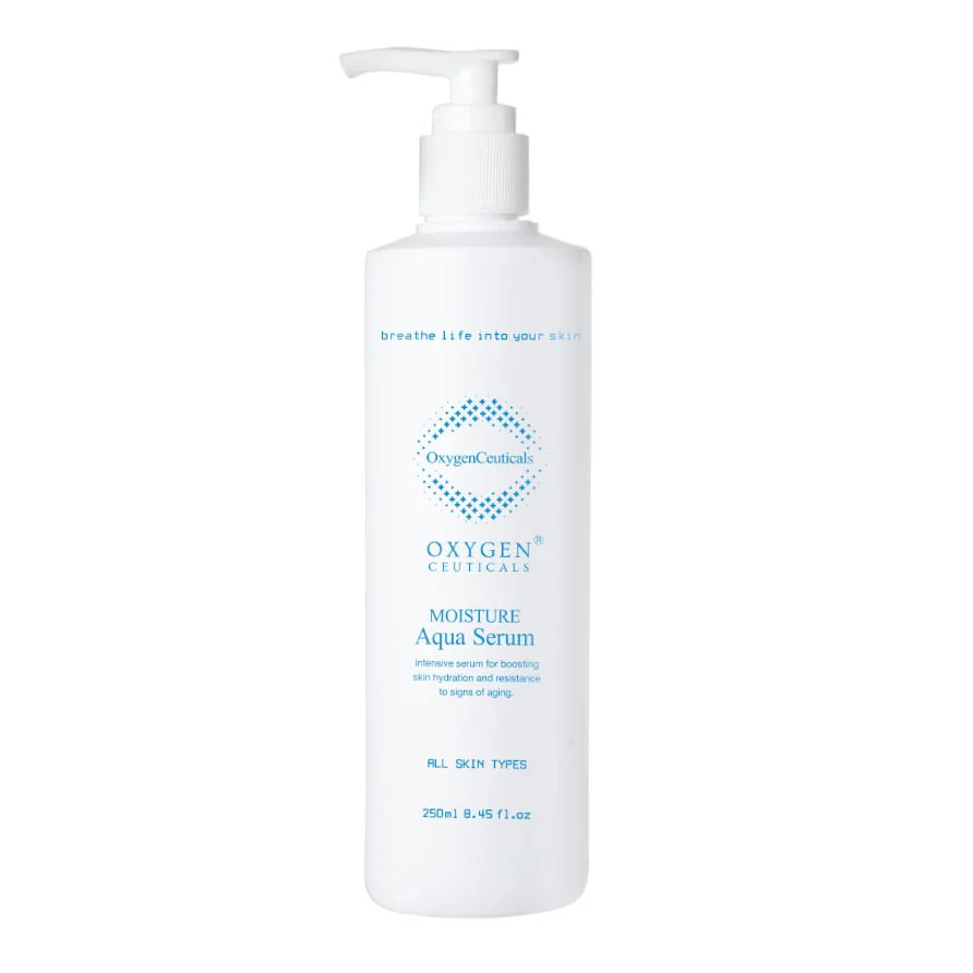 OxygenCeuticals 水庫保濕精華 250ml Moisture Aqua Serum 多層鎖水補濕穿透精華  OxygenCeuticals  Moisture Aqua Serum 水庫高滲透爆水精華