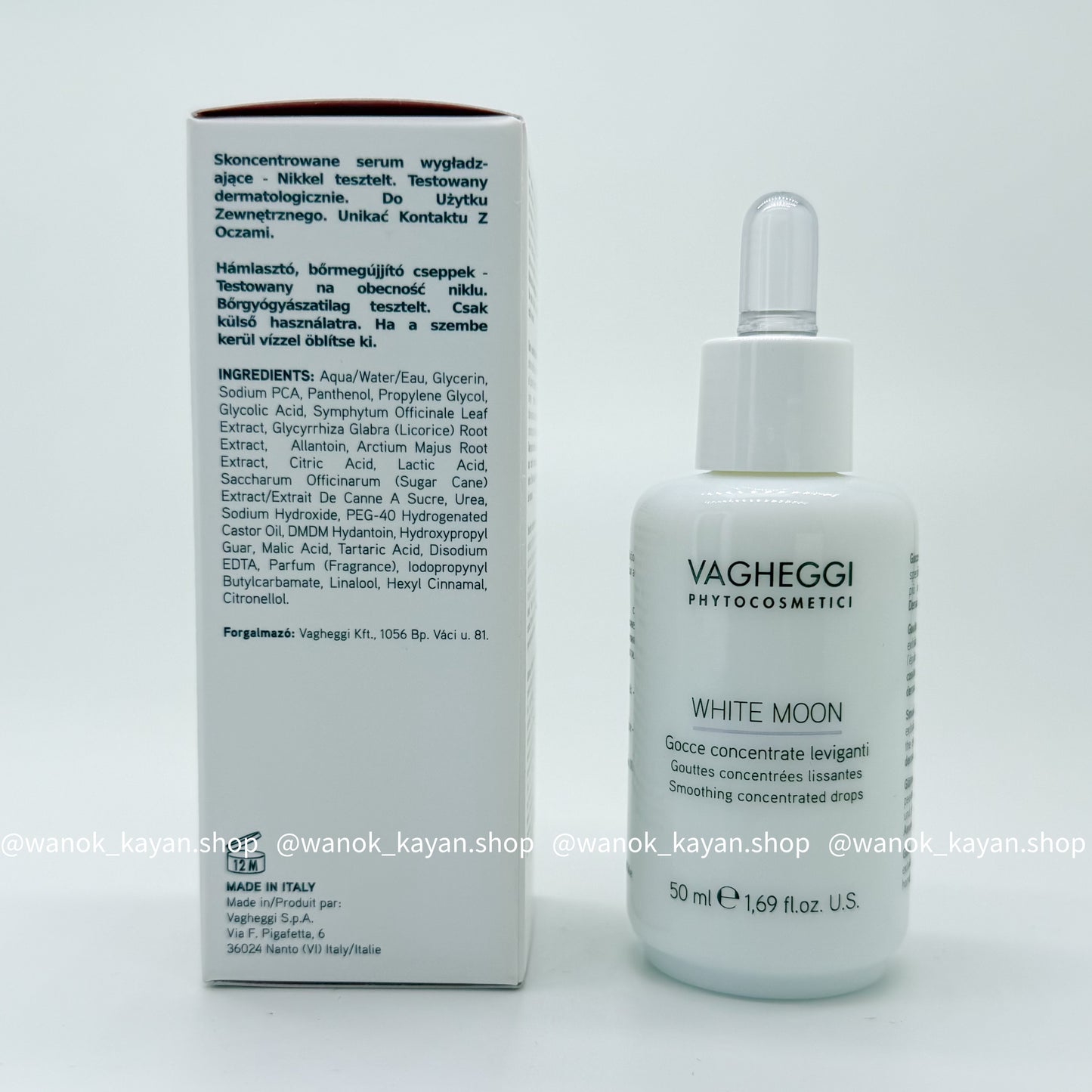 包順豐 意大利 VAGHEGGI 韻姿 4C亮白淡斑活膚液 50ml Vagheggi WHITE MOON Gocce concentrate leviganti