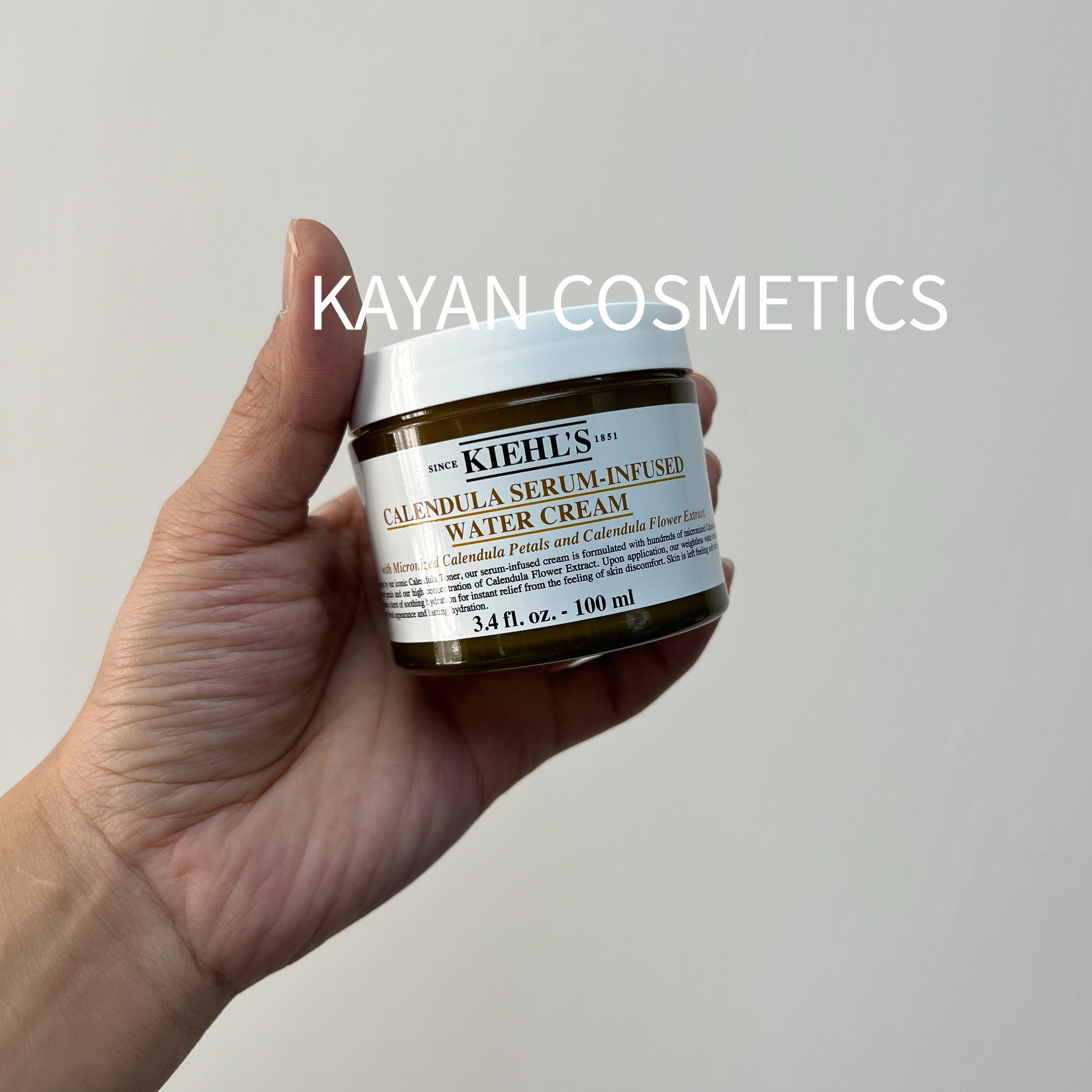 Kiehl's 金盞花爆水精華面霜100ml控油補水保濕CALENDULA SERUM-INFUSED WATER CREAM 金盞花修復精華面霜