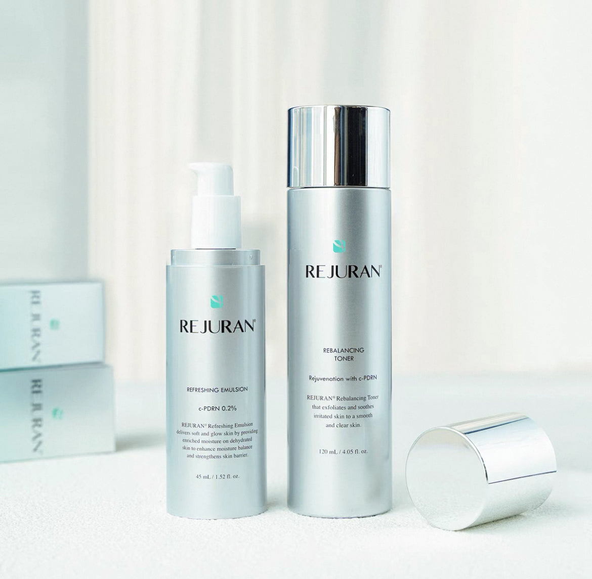 REJURAN 水乳煥顏爽膚水麗珠蘭乳液 REJURAN REBALANCINGTONER / REJURAN REFRESHING EMULSION C-PDRN 0.2%