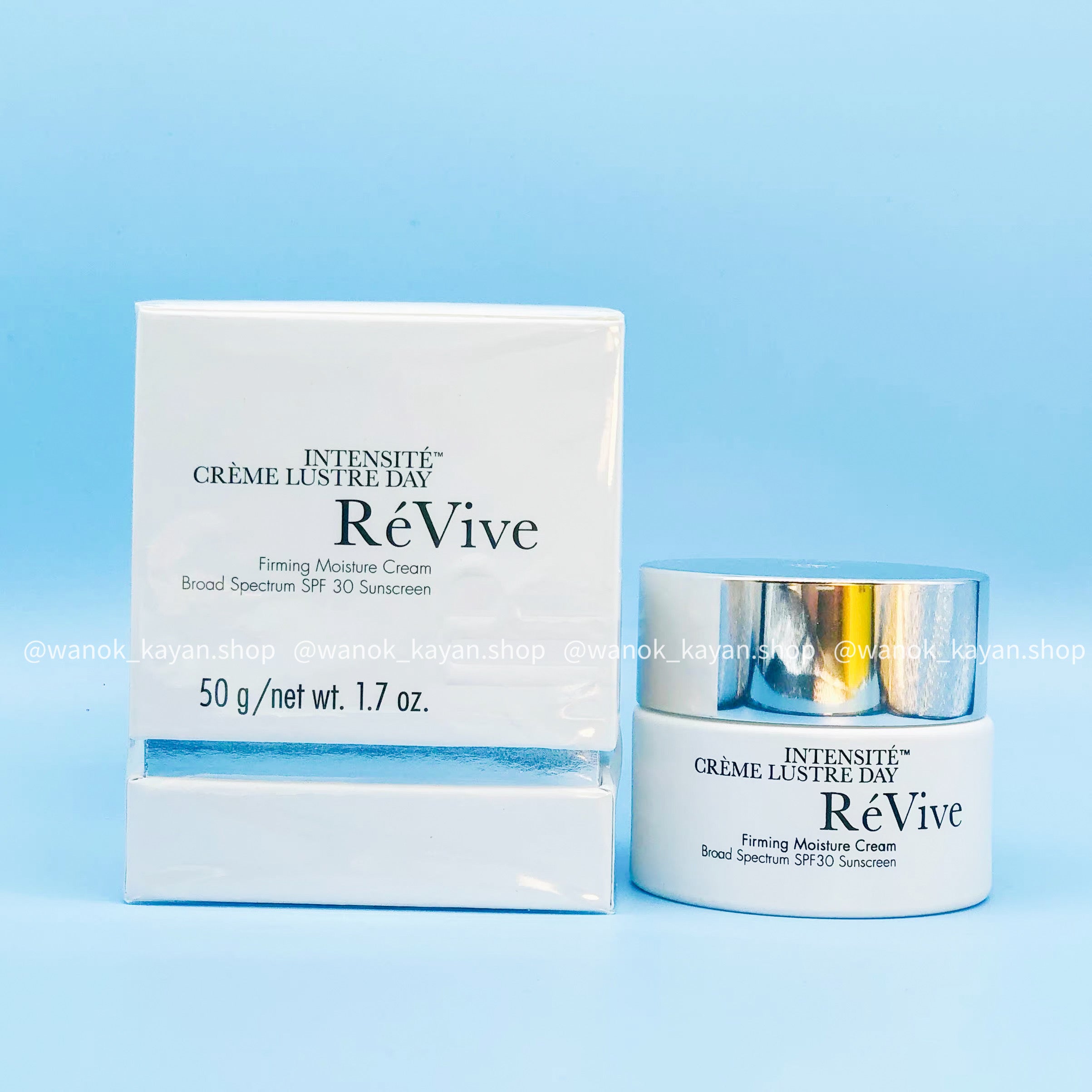 ReVive 豐盈緊緻日霜 SPF30 50g 利維膚白瓶日霜 RéVive Intensité Crème Lustre Day Firming Moisture Cream Broad Spectrum SPF30 Sunscreen