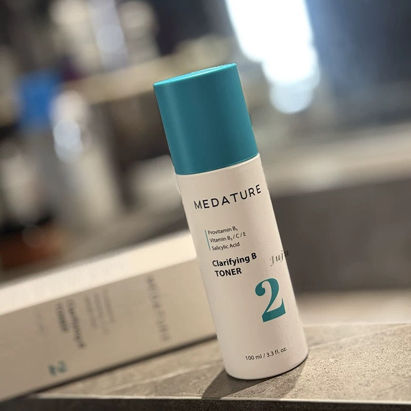 Medature 角質調理精華水拋光水100ml  MEDATURE | Provitamin B, Vitamin B, /C/E Salicylic Acid Clarifying B TONER 2