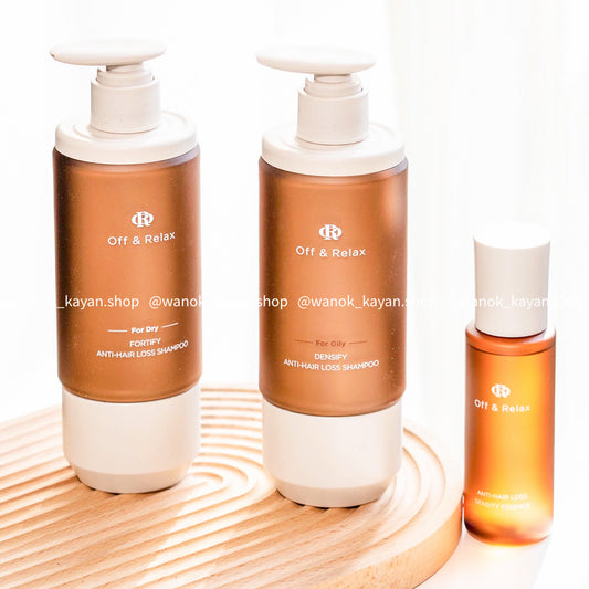 包順豐 Off & Relax 防脱育髮精華液100ml MEDICATED HAIR TONIC 。Off&Relax   Off Relax 防脫髮洗髮水300ml DENSIFY ANTI-HAIR LOSS SHAMPOO / FORTIFY ANTI-HAIR LOSS SHAMPOO