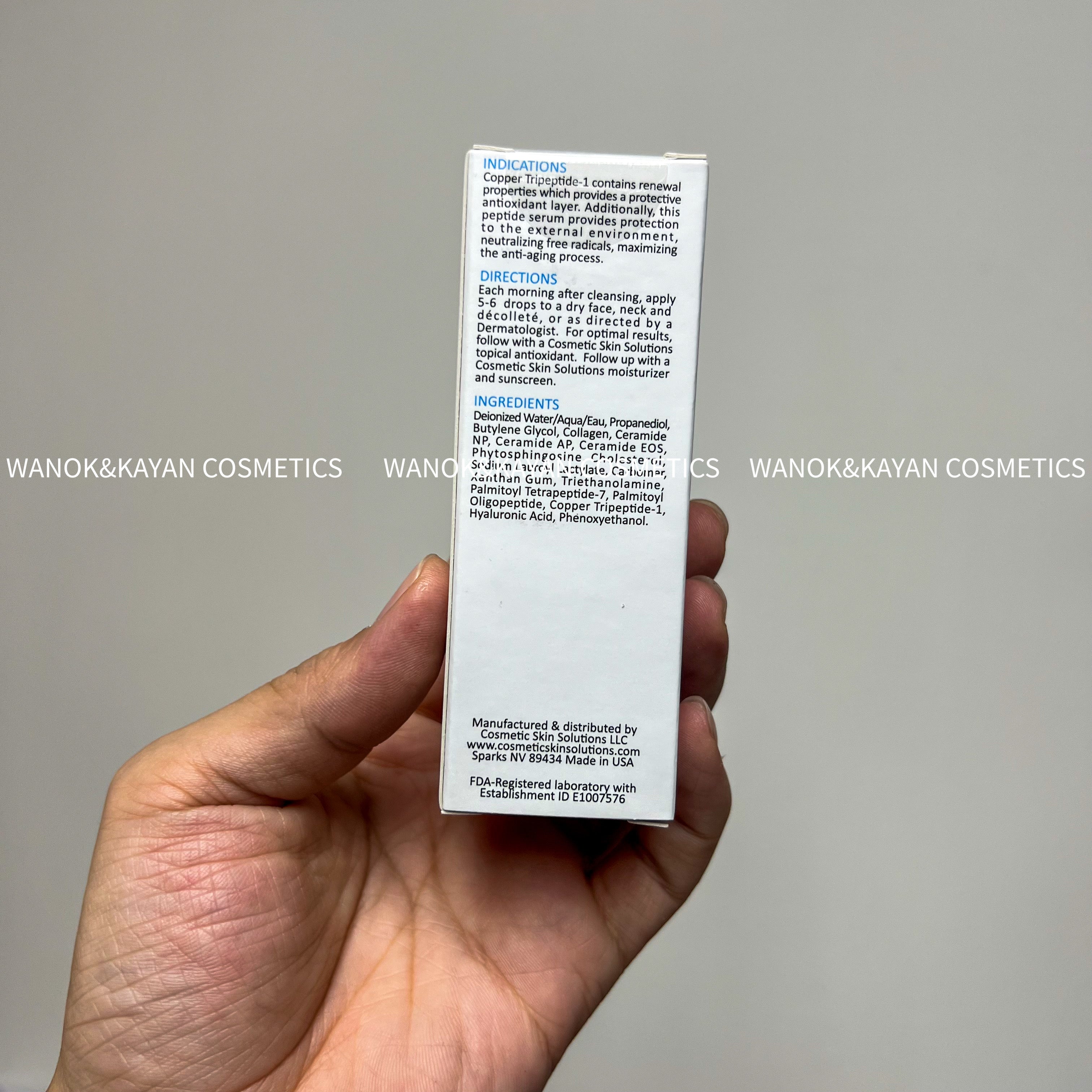 Cosmetic Skin Solutions Css 藍銅勝肽嫩膚精華 30ml copper peptide serum 藍銅胜肽防敏嫩膚精華