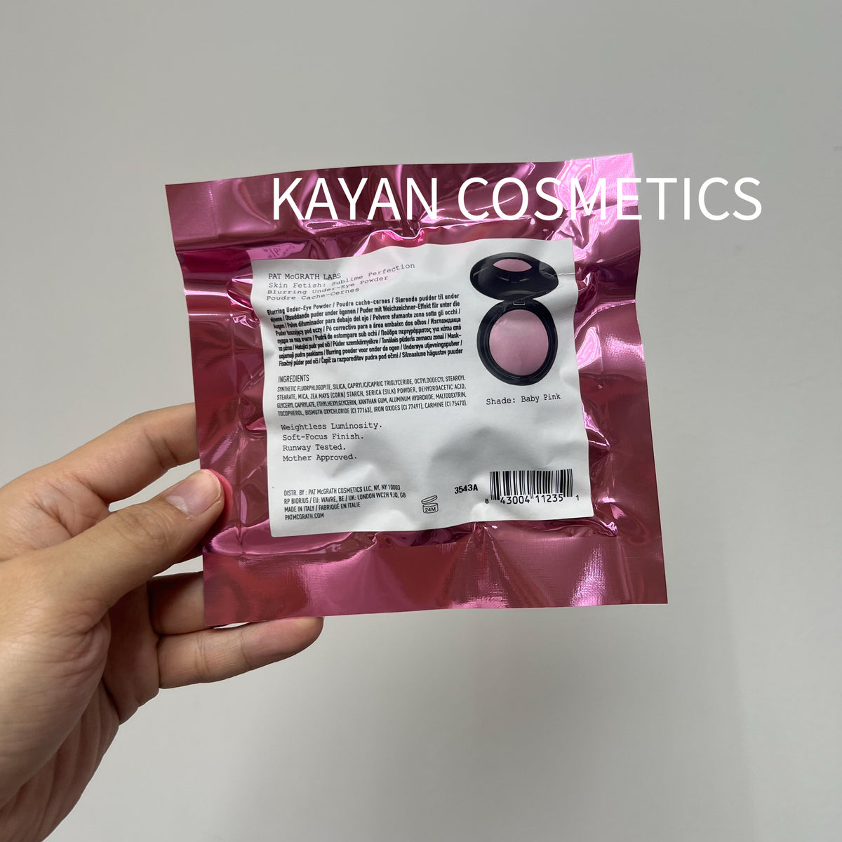 定妝小飛碟 PAT MCGRATH LABS 眼部蜜粉Light提亮散粉定妝眼下 眼部定妝蜜粉餅Light柔焦淚溝4g