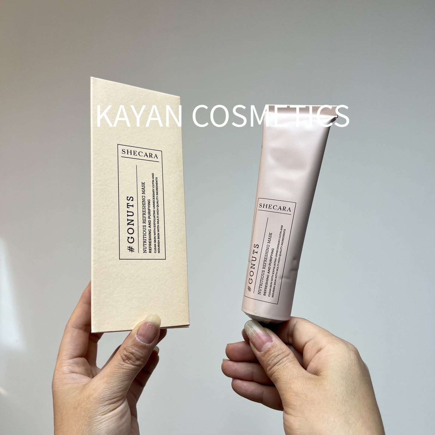 包順豐 新西蘭 shecara 堅果面膜checara去黑頭清潔面膜shecare  #CONUTS NUTRITIOUS REFRESHING MASK