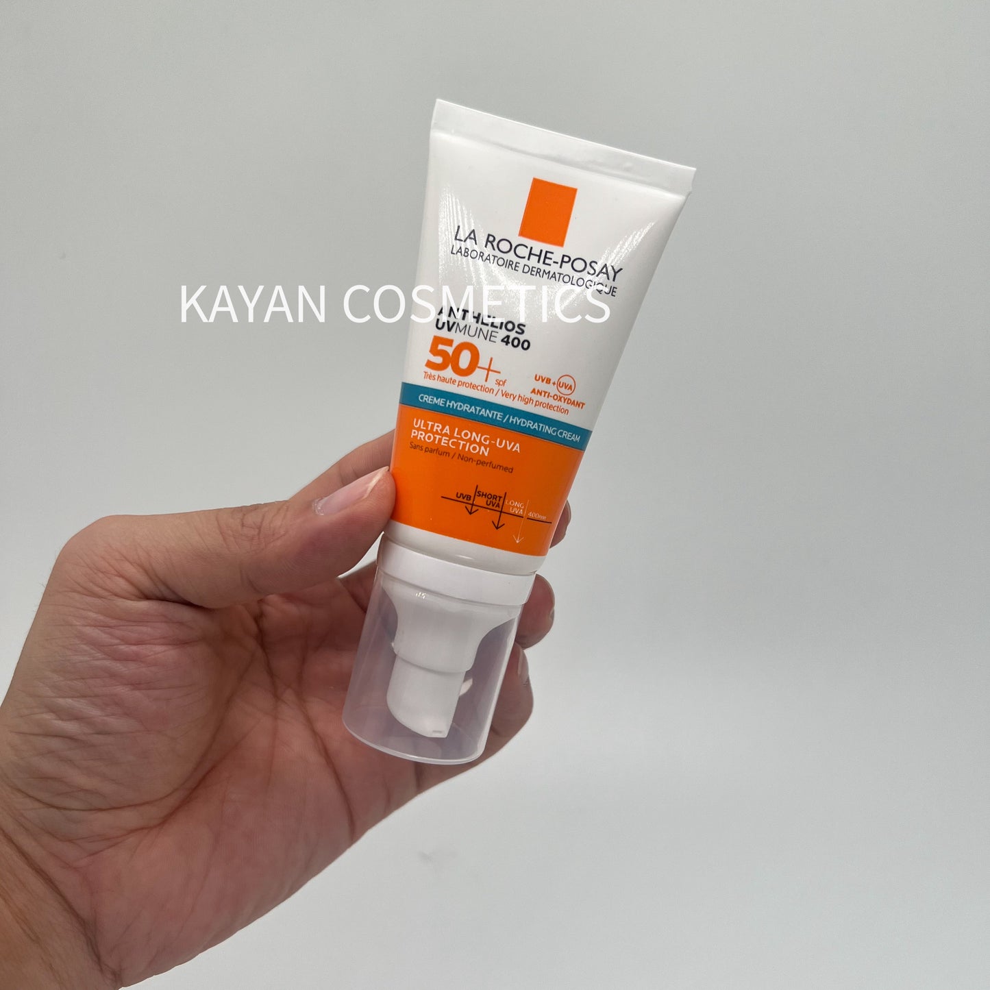 包順豐 La roche-Posay 理膚泉 全效啞緻清爽防曬霜  特護輕盈面部防曬乳霜spf50+ 藍標滋潤無香乾皮 Laroche Posay ANTHELIOS UVMUNE 400 50+ HYDRATING CREAM