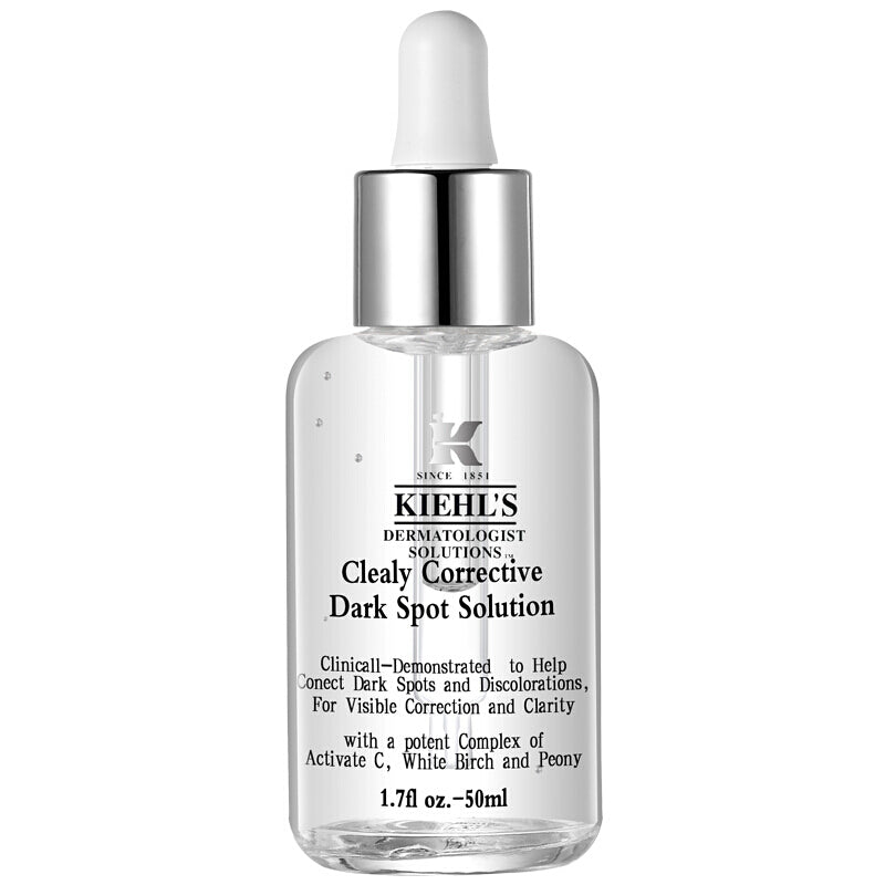 包順豐 Kiehl's 科顏氏 Clearly Corrective Dark SpotSolution美白淡斑精華 集煥白均衡亮膚淡斑精華50ml美白淡印  醫學淡紋緊緻再生精華A醇精華乳 Kiehls