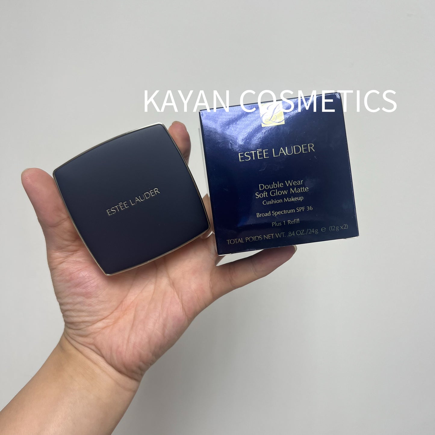 包順豐 ESTEE LAUDER 雅詩蘭黛 dw特霧氣墊1w1  一盒兩芯 DW超持久透亮氣墊粉底 1+1連替換//SPF45 PA+++