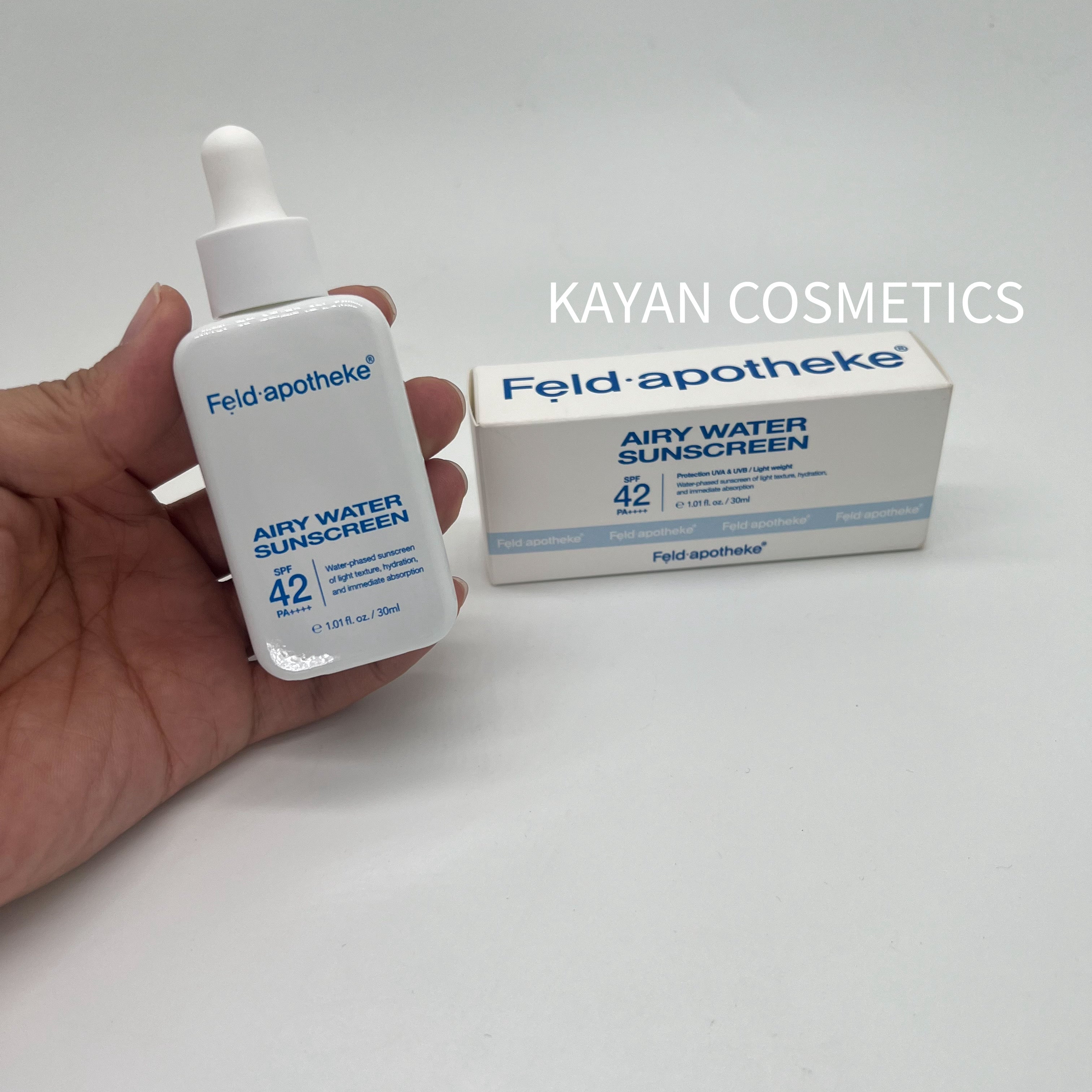 Feld.apotheke 保濕安瓶防曬精華 安瓶防曬小奶瓶SPF42 PA++++37ml 水感 Luftig Wasser Sonnenschutz