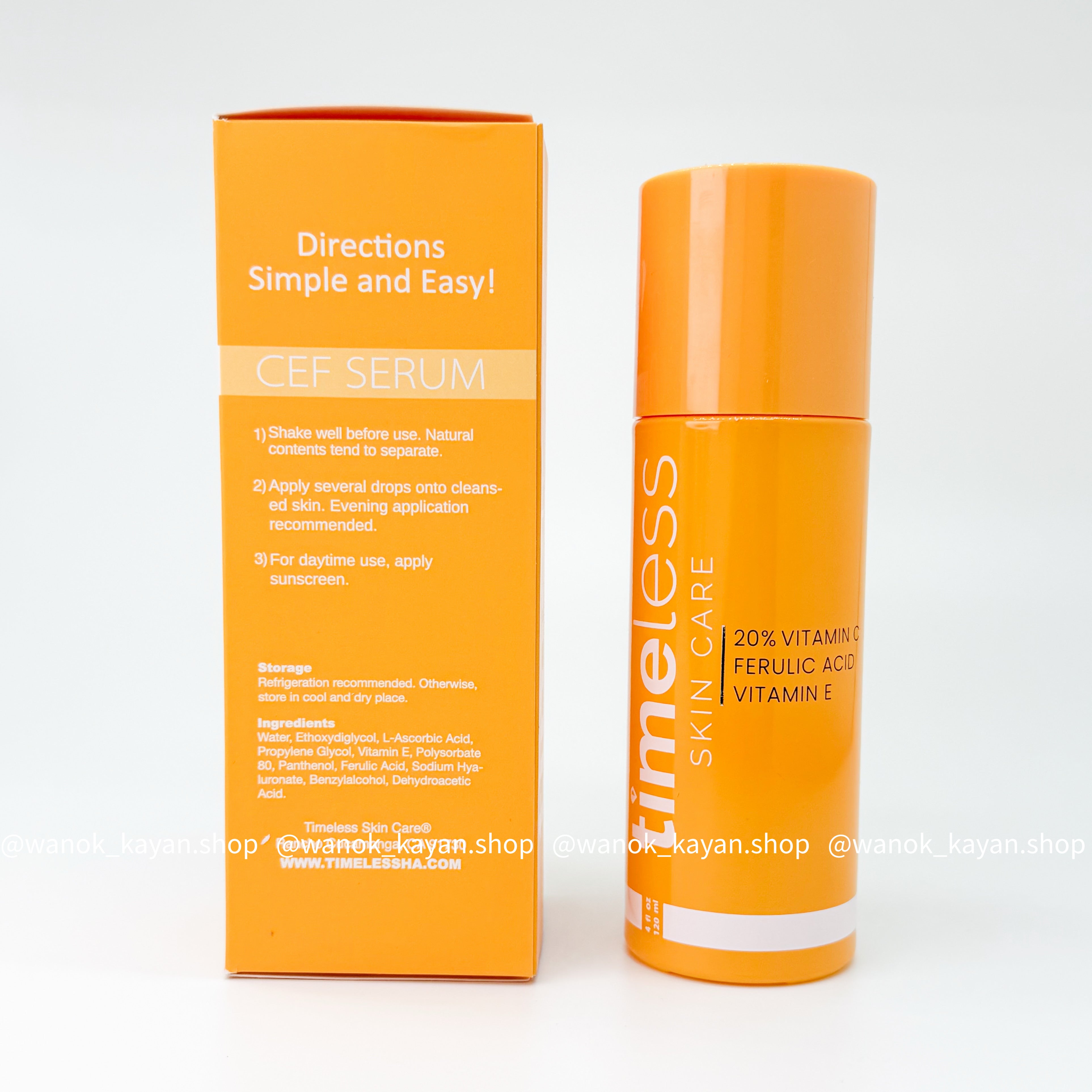 Timeless Skin Care 20% 維他命C + E + 阿魏酸精華液120ml 20% Vitamin C + E Ferulic Acid Serum
