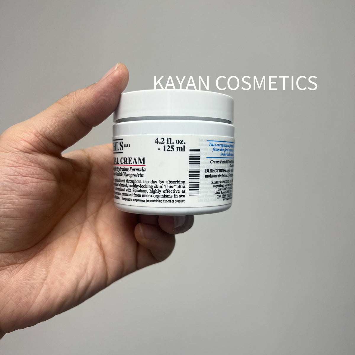 Kiehl's 高保濕面霜125ml 不油膩修護 ULTRA FACIAL CREAM