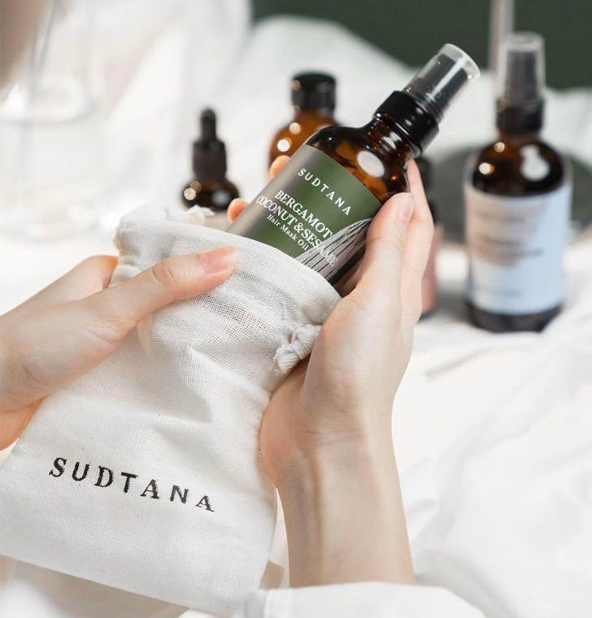 SUDTANA 佛手柑椰子芝麻滋養預洗髮膜油 120ml Bergamot Coconut & Sesame Hair Mask Oil