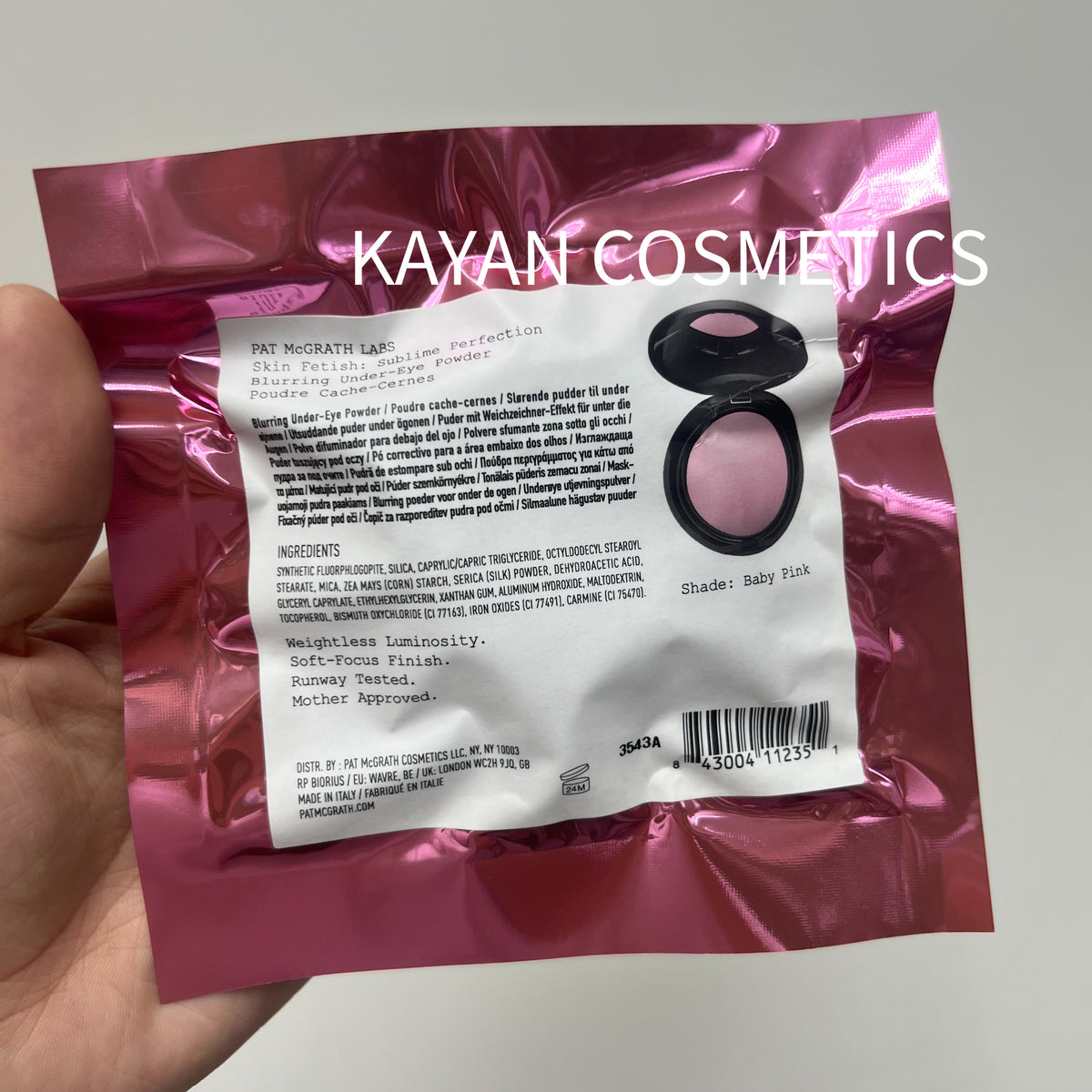 定妝小飛碟 PAT MCGRATH LABS 眼部蜜粉Light提亮散粉定妝眼下 眼部定妝蜜粉餅Light柔焦淚溝4g