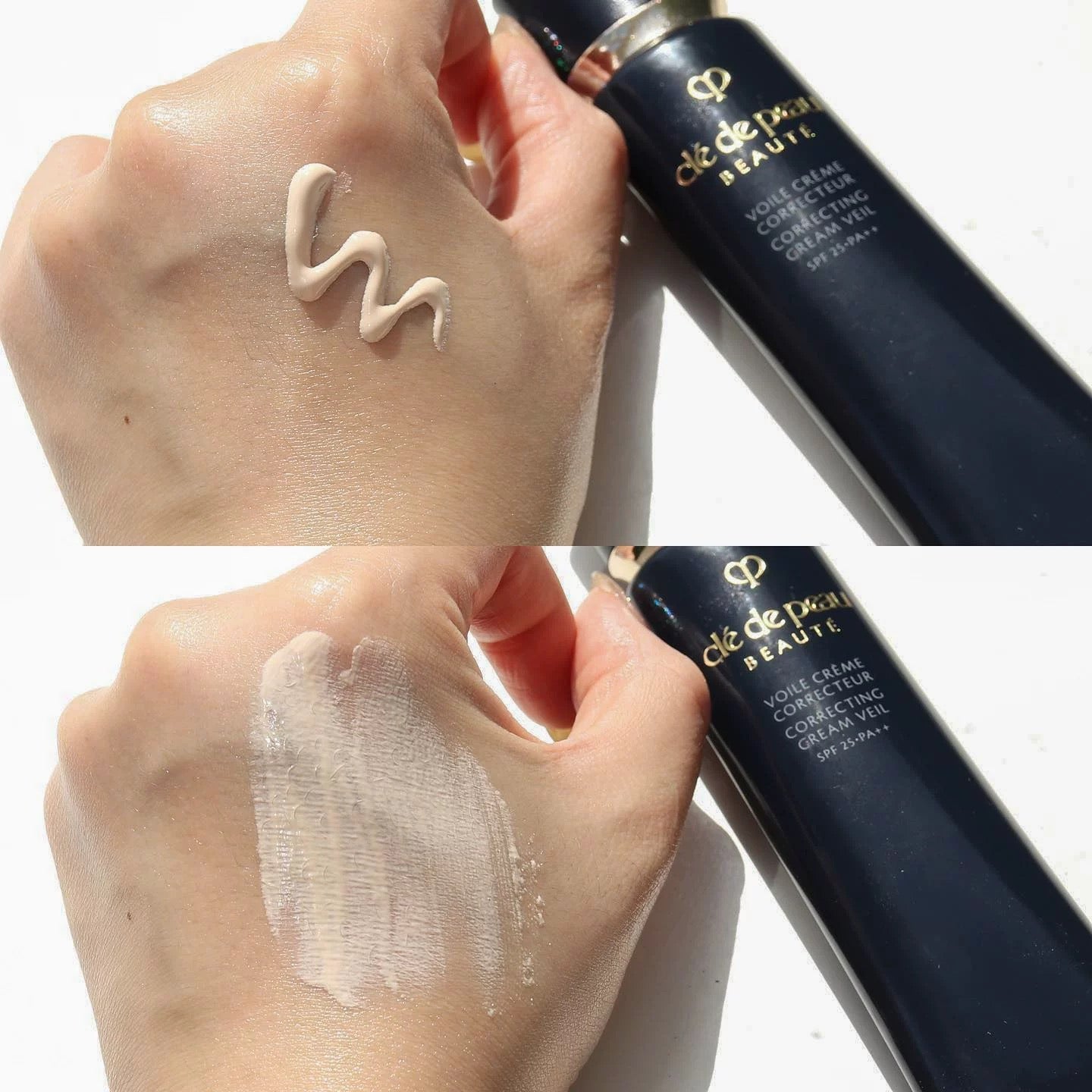 SF package! Japan's CBP skin key long tube moisturizing isolation milk before makeup, concealer, oil control, nourishing skin, even skin tone, long-lasting oil control, black tube isolation VOILE CREME CORRECTEUR
 CORRECTING CREAM VEIL
 SPF 25PA+ 37ml
