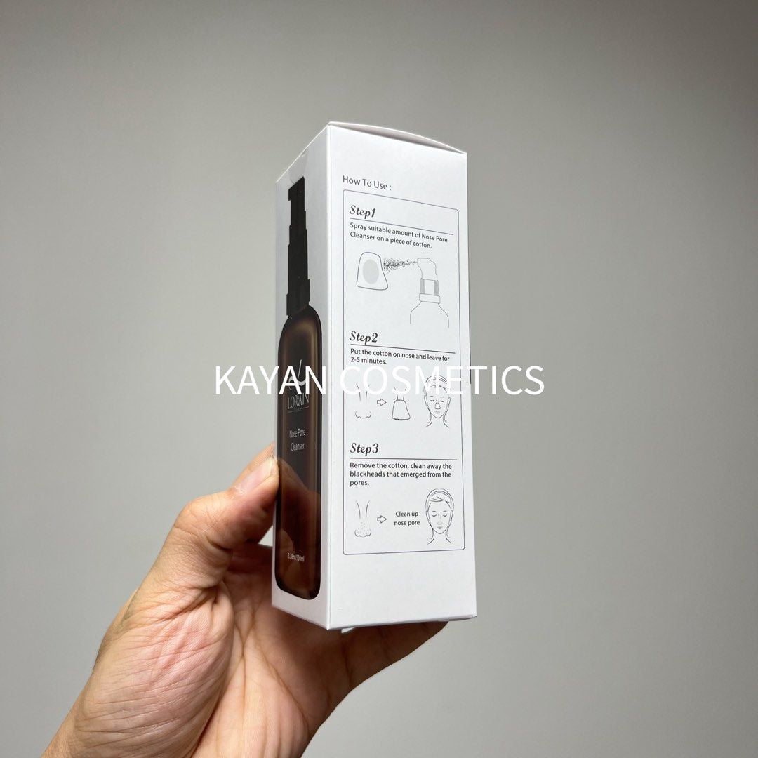 100ML 包順豐 黑頭水 LORRAIN nose pore cleanser 黑頭水 新版本  新包裝 神奇迅速清除黑頭水 100ml