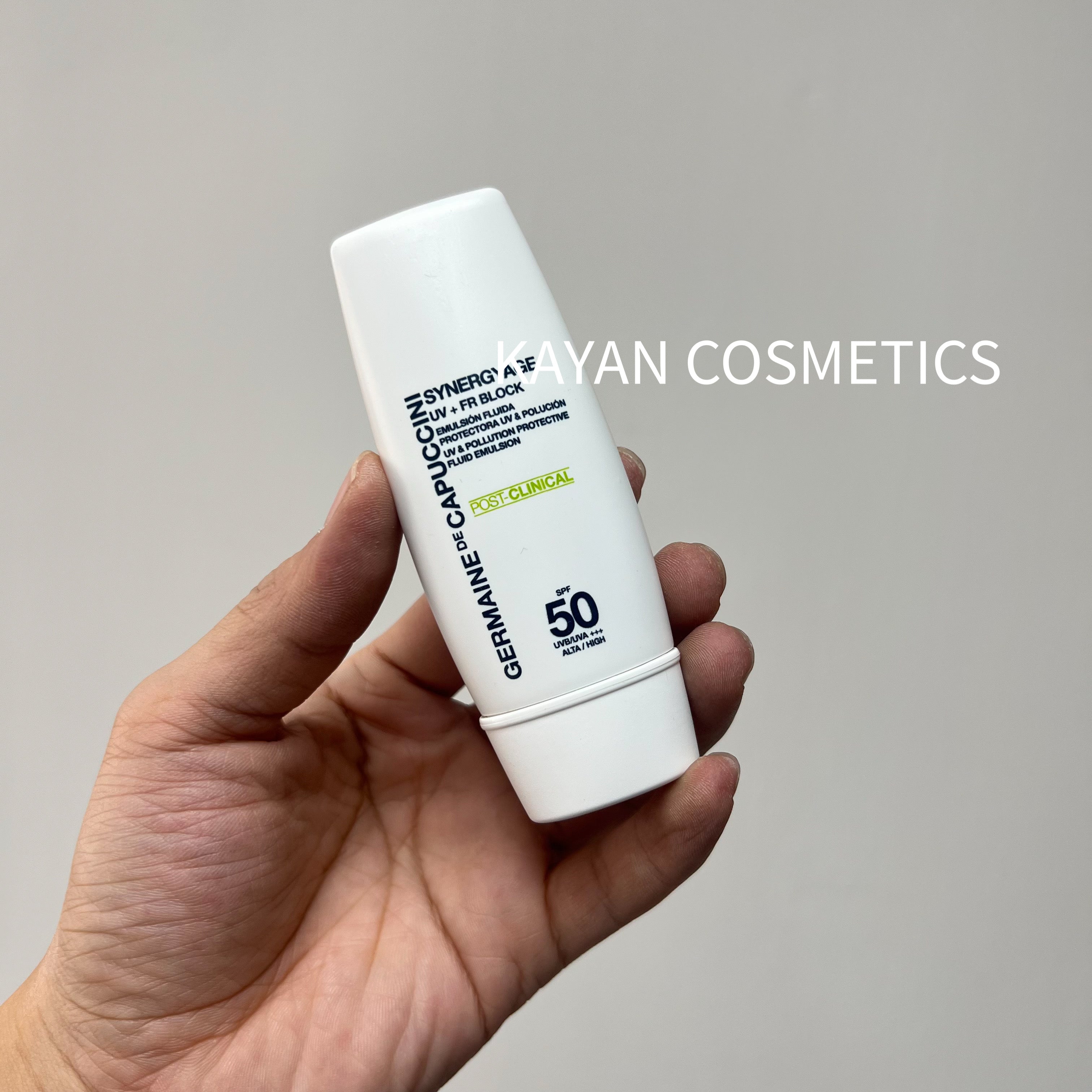 章小蕙推薦 包順豐 GERMAINE DE CAPUCCINI 修護防曬霜30ml 敏感肌清爽SYNERGYAGE UV + FR BLOCK   SPF50 UVB/UVA+++ ALTA/HIGH germaine gdc