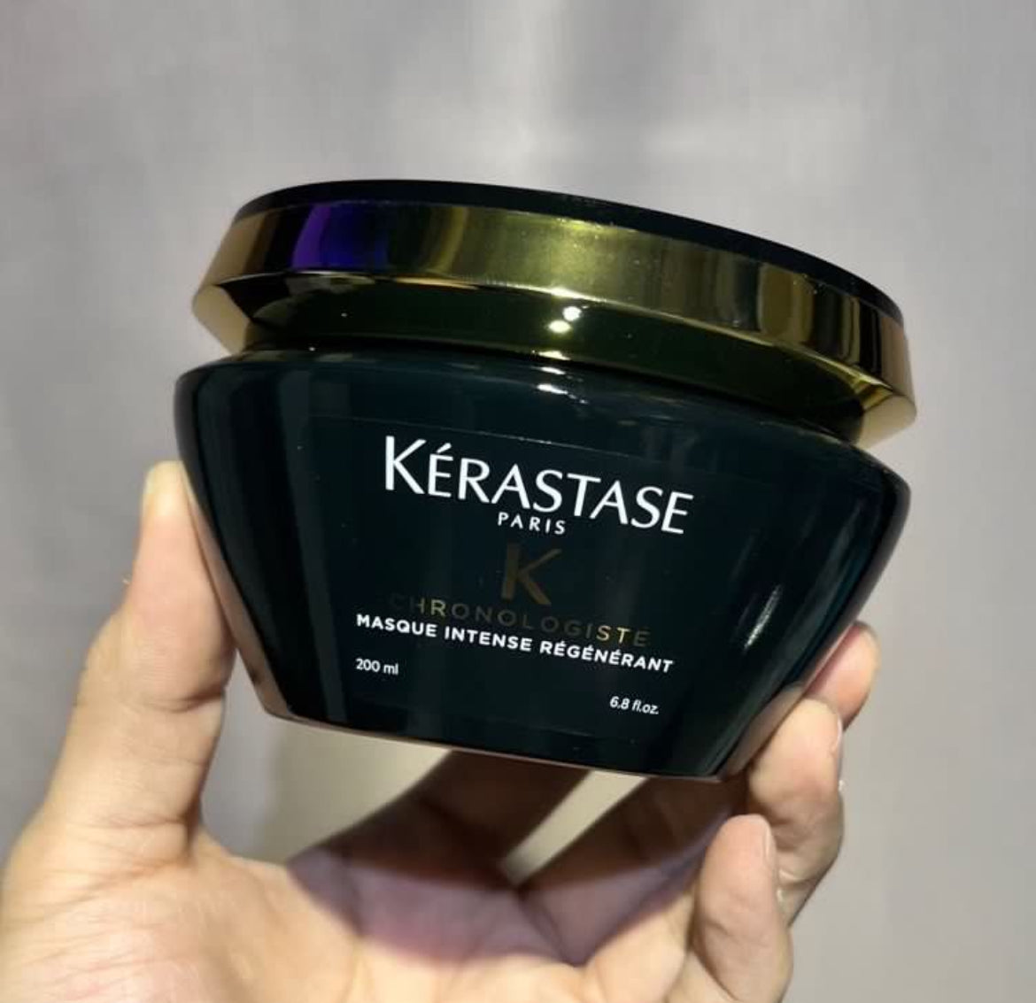 包順豐 新版 KERASTASE 卡詩 逆時光至臻修護髮膜 黑鑽凝時鑰源髮膜魚子醬髮膜 200ml KERASTASE  K CHRONOLOGISTE MASQUE INTENSE REGENERANT