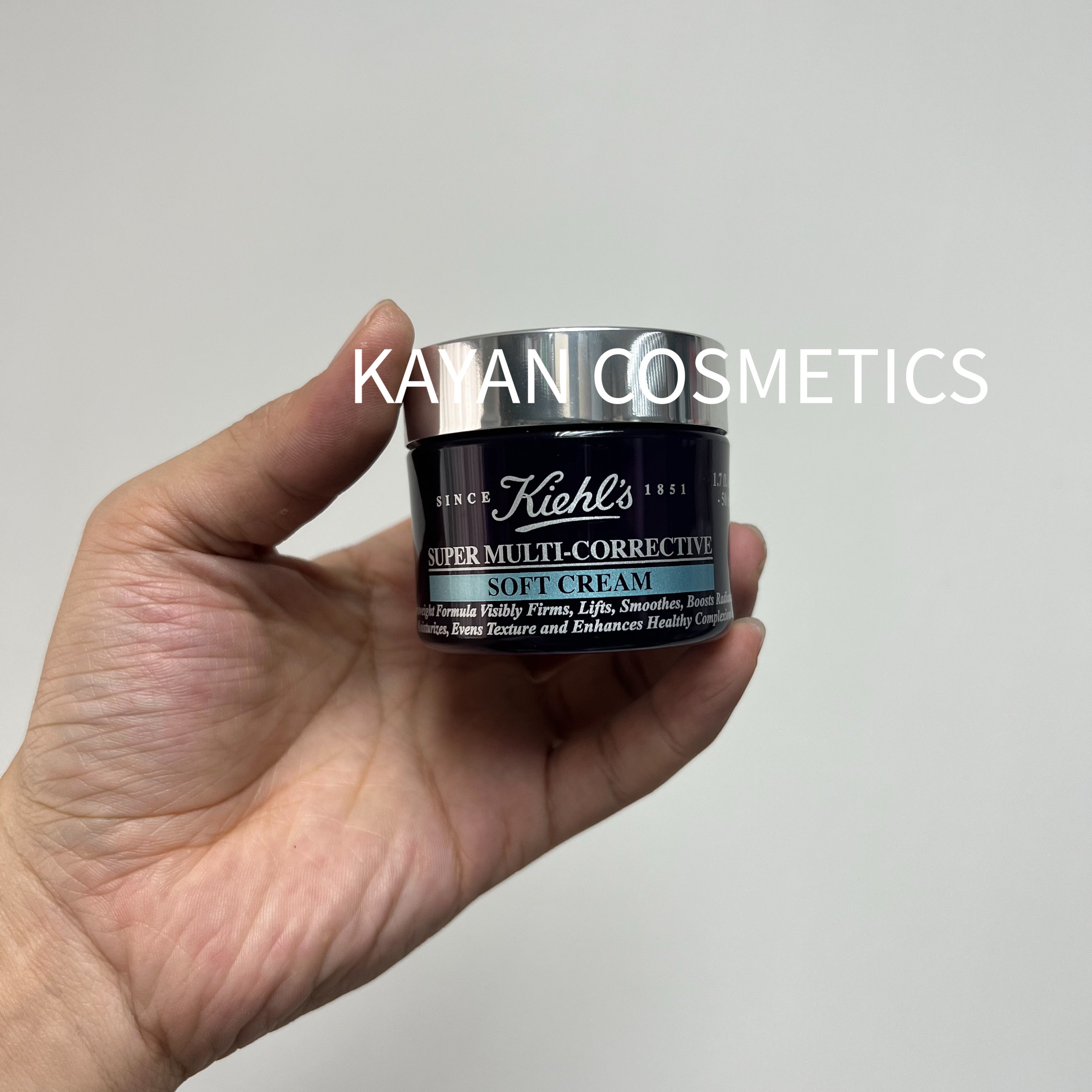 Kiehl's 紫玻A面霜多重緊致修顏輕乳霜50ml SUPER MULTI-CORRECTIVE SOFT CREAM 極緻塑顏全效乳霜 輕盈版50ml