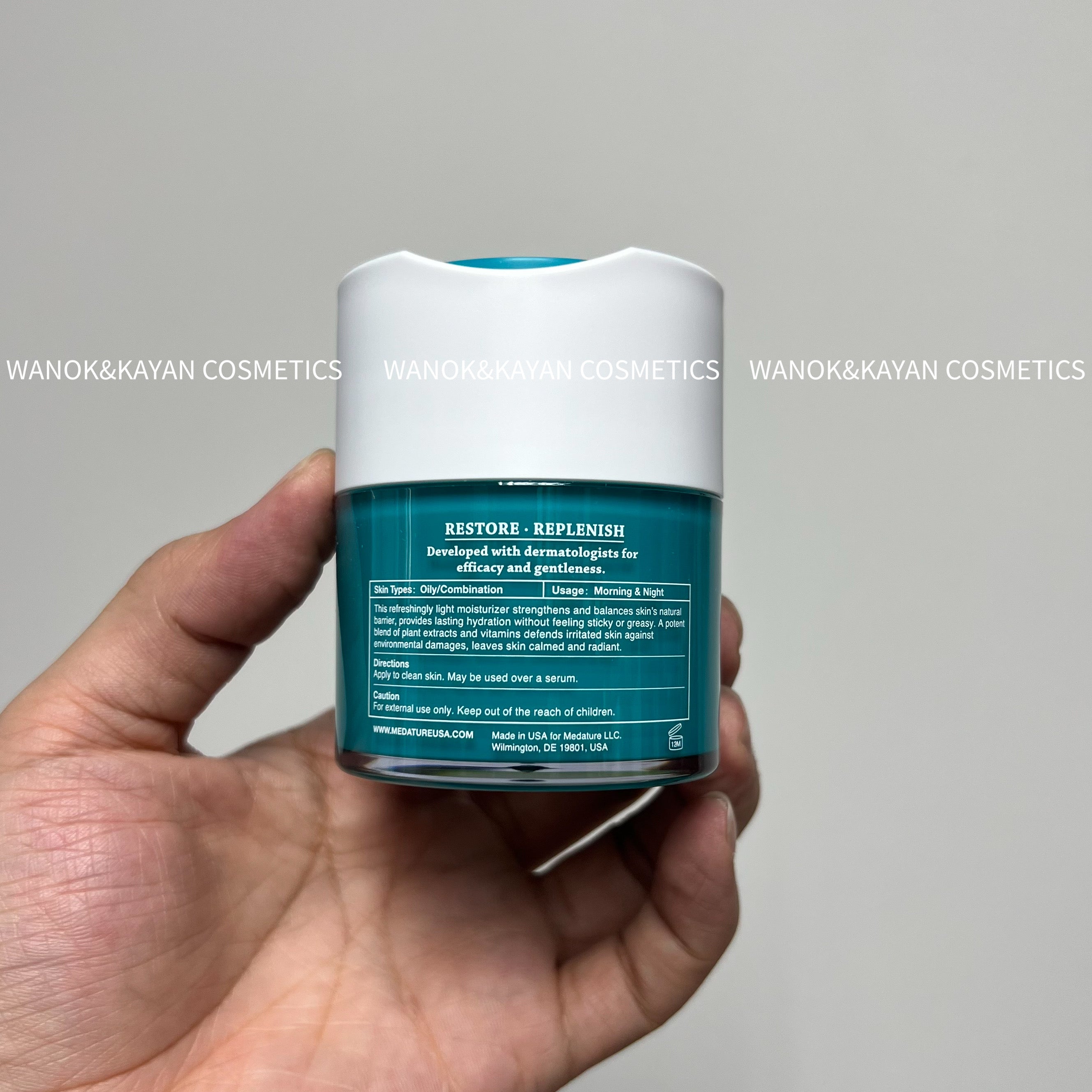 Medature 平衡水凝霜色修面霜修護 30ml MEDATURE Squalane / Sarcosine Olive Leaf Extract Barrier Balancing GEL MOISTURIZER 4