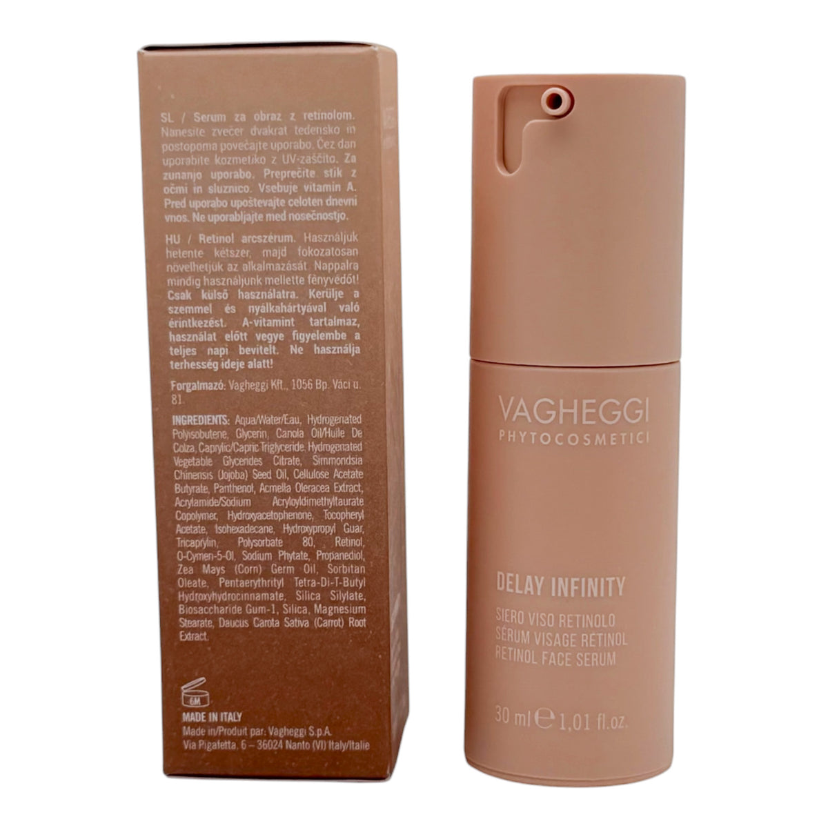 VAGHEGGI 輕齡抗皺修護面部A醇精華 30ml VAGHEGGI Delay Infinity Retinol Face Serum 韻姿
