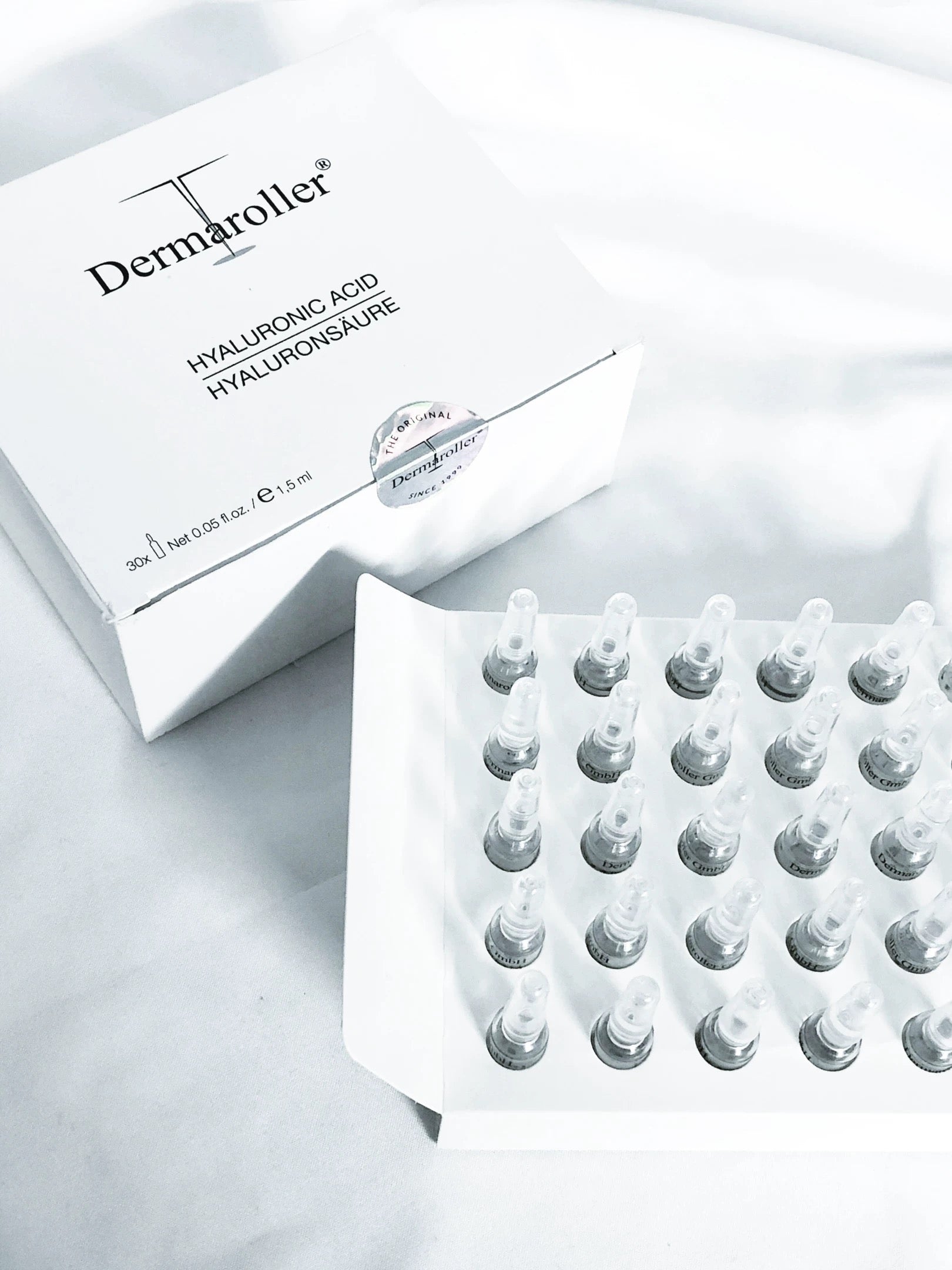 包順豐 德國 dermaroller 玻尿酸精華安瓶 高濃度透明質酸玻尿酸安瓶精華 HYALURONICACID HYALURONSAURE 1.5ml x30支